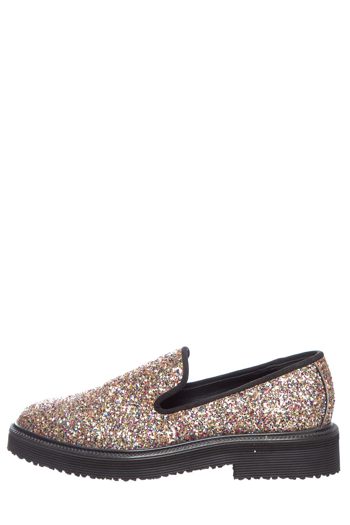 Giuseppe Zanotti Multi Color Glitter Loafers SZ 35