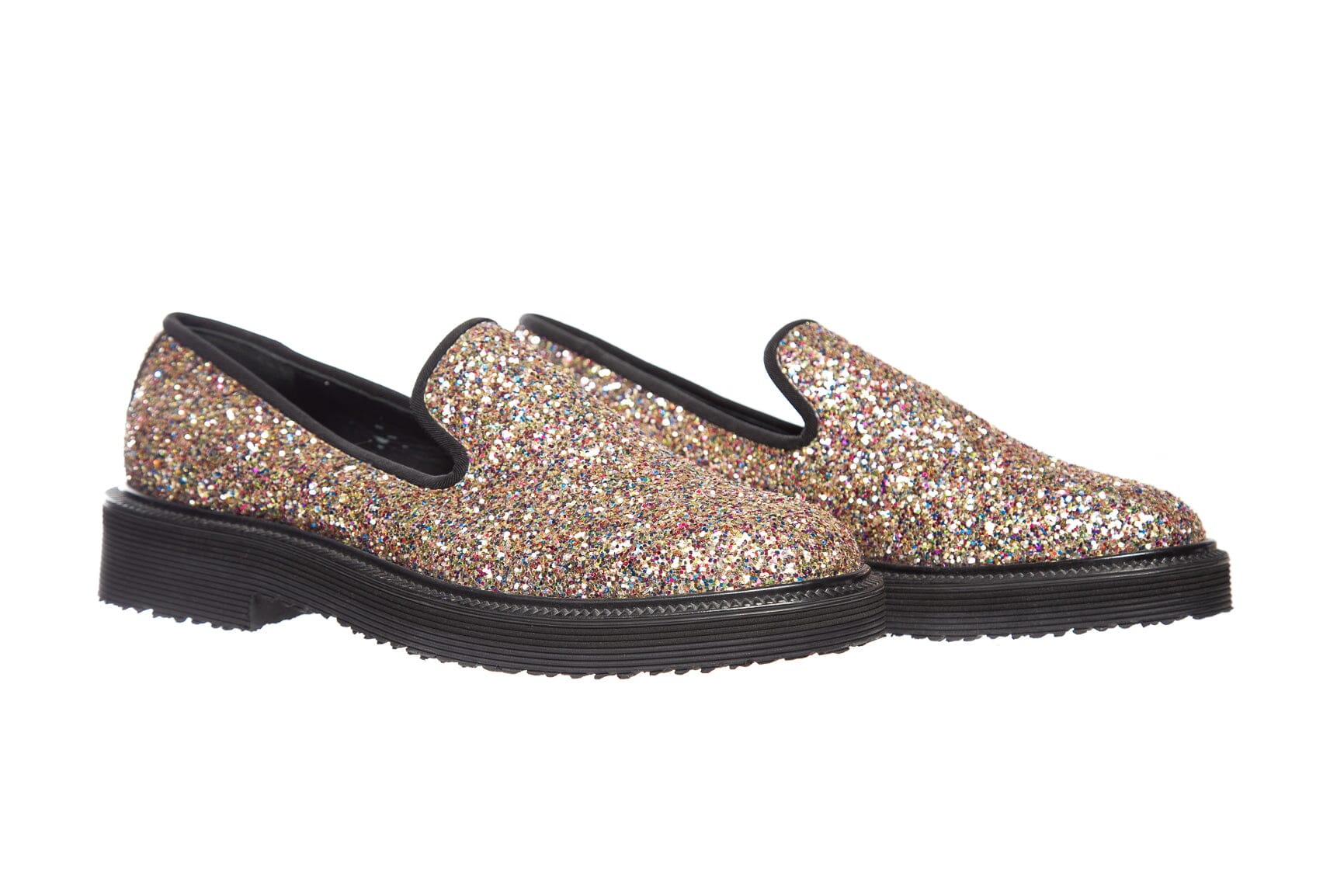 Giuseppe Zanotti Multi Color Glitter Loafers SZ 35 - Image 3