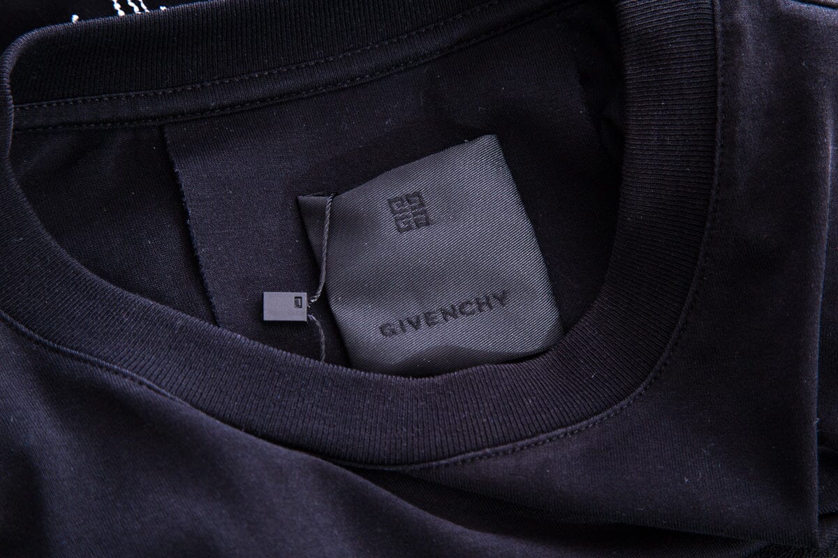 Givenchy Black Embroidered Logo Detail T-Shirt SZ XS - Image 4