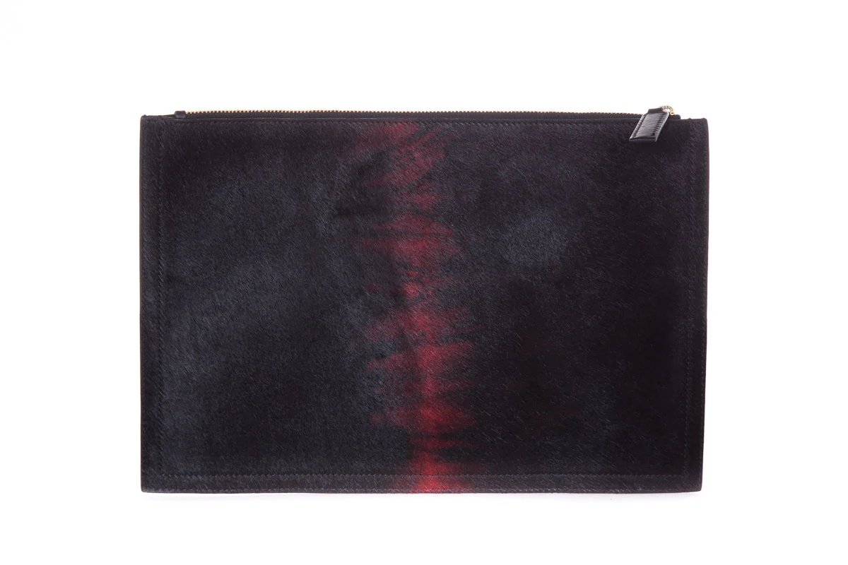Givenchy Black & Red Pony Hair Antigona Pouch - Image 4
