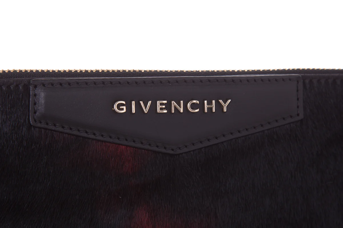 Givenchy Black & Red Pony Hair Antigona Pouch - Image 6