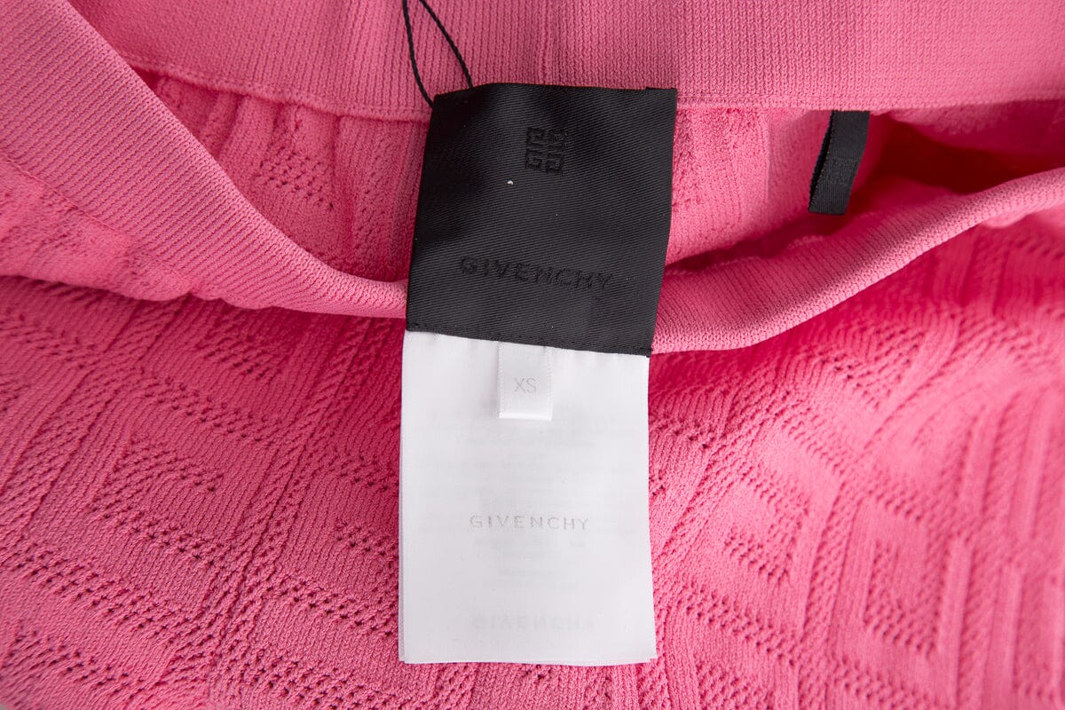 Givenchy Pink Knit Logo Leggings SZ XS - Image 4