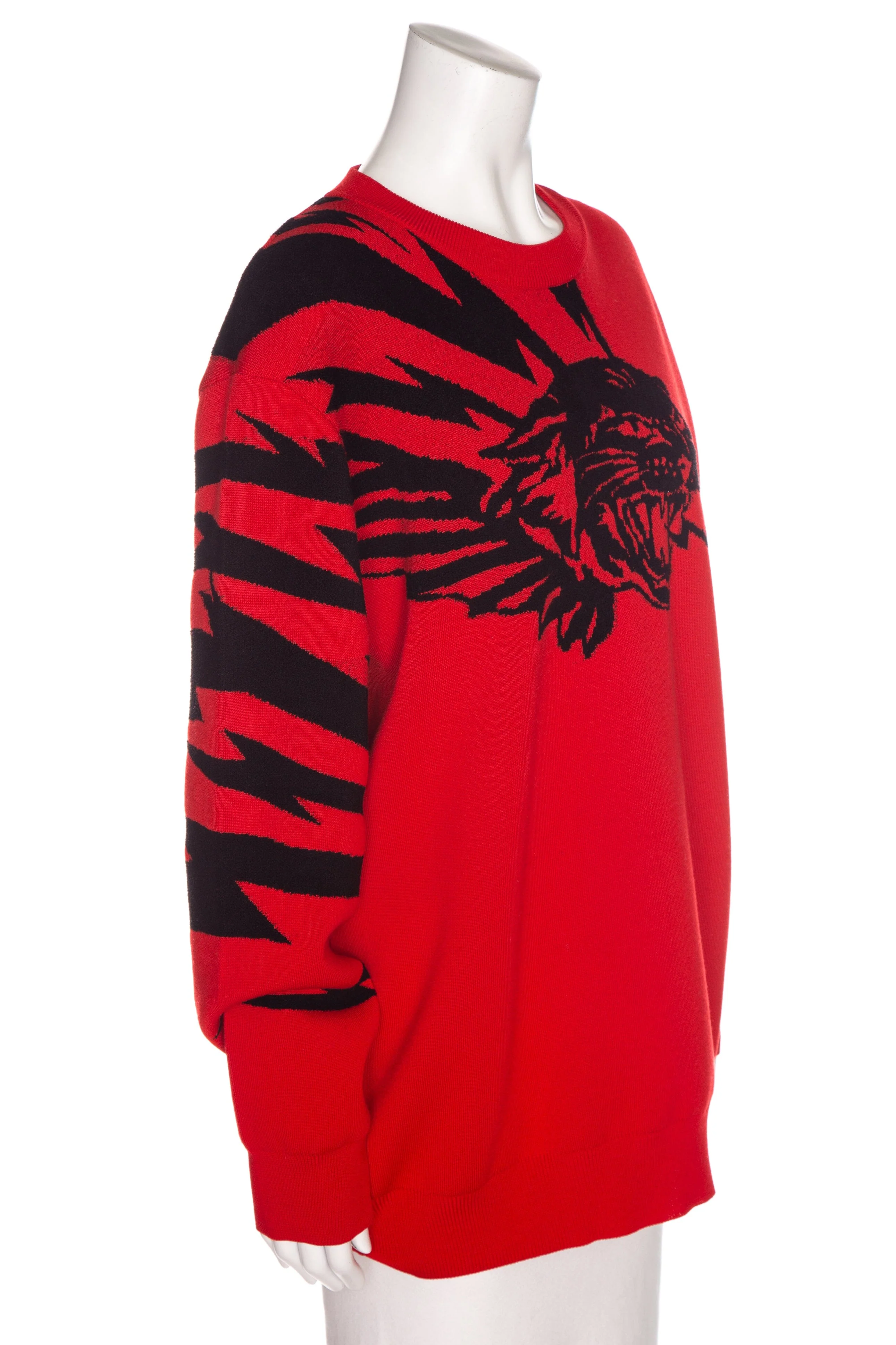 Givenchy Red Flying Tiger Graphic Crew Neck Sweater SZ L - Image 2