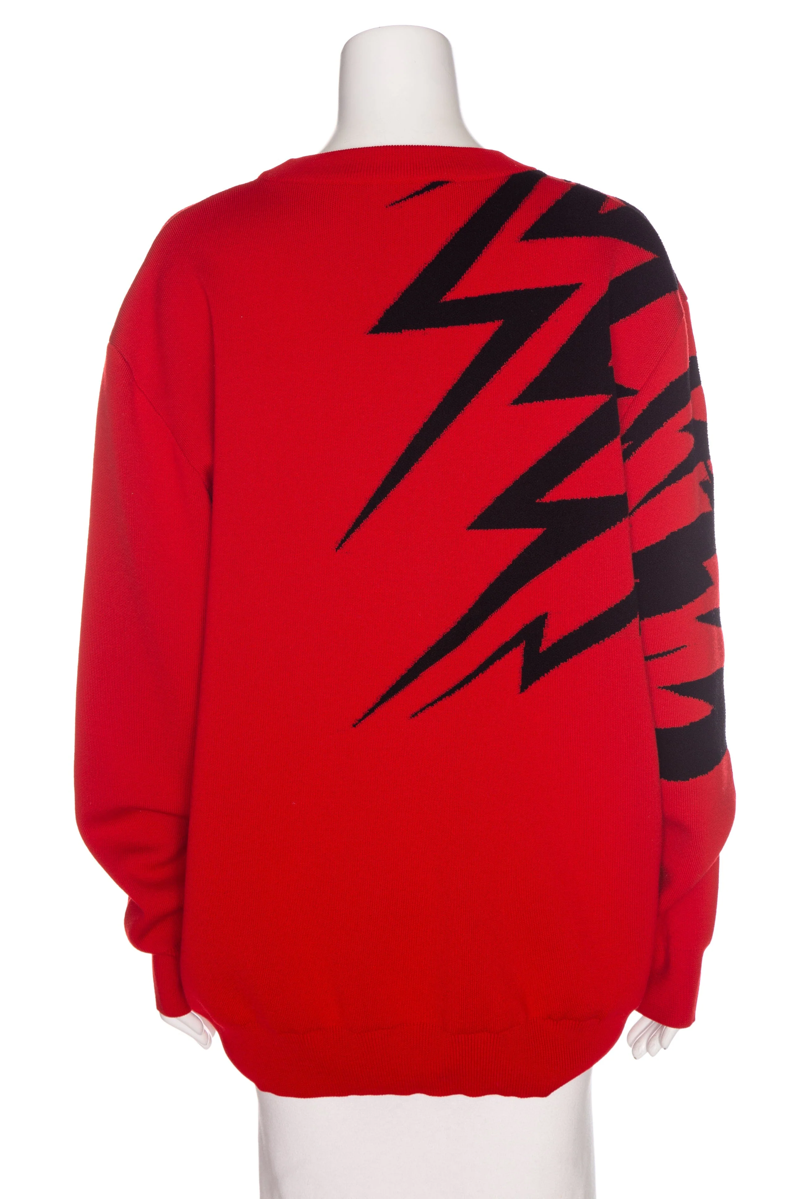 Givenchy Red Flying Tiger Graphic Crew Neck Sweater SZ L - Image 3