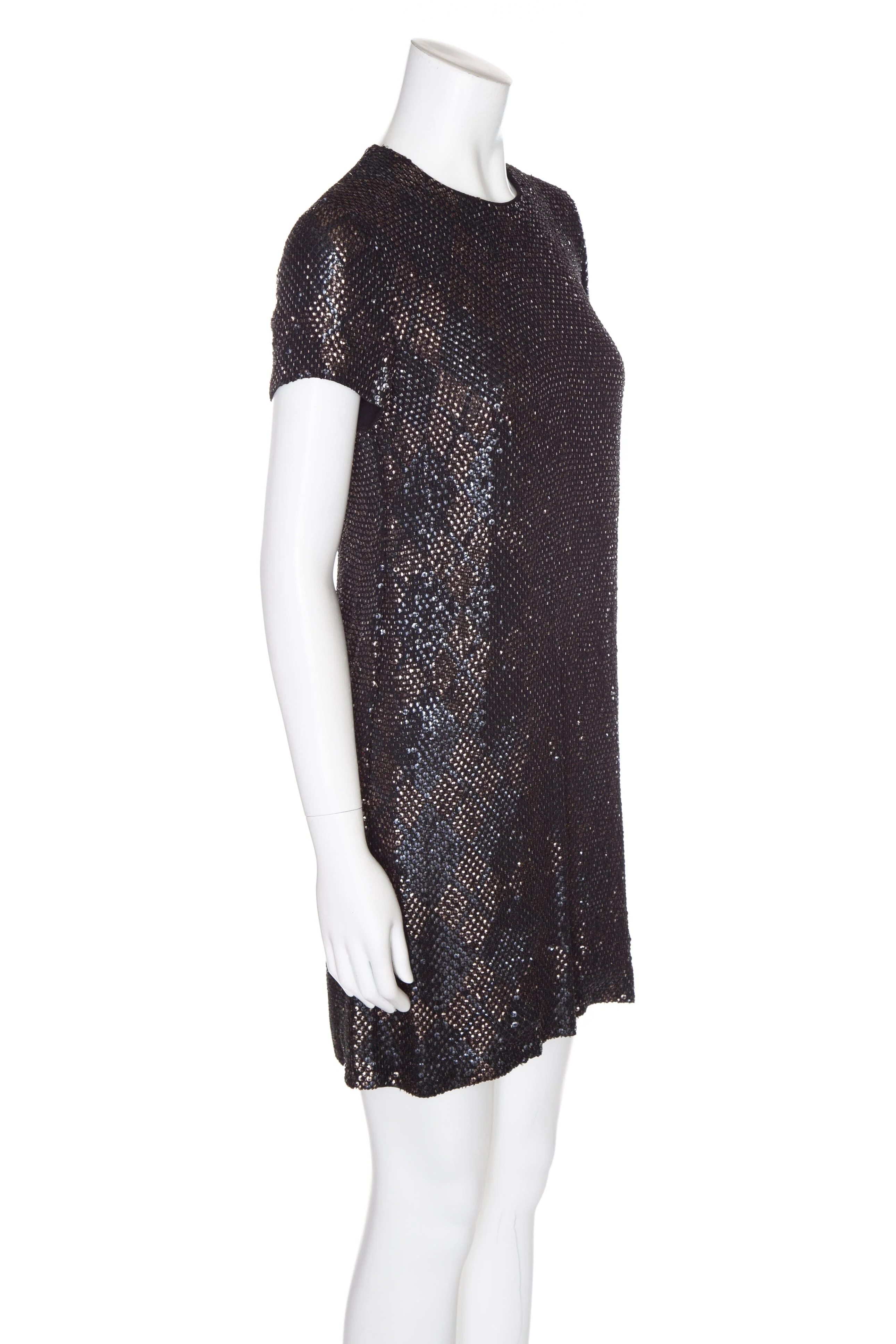 Gucci Black Beaded Mini Dress SZ 38 - Image 2