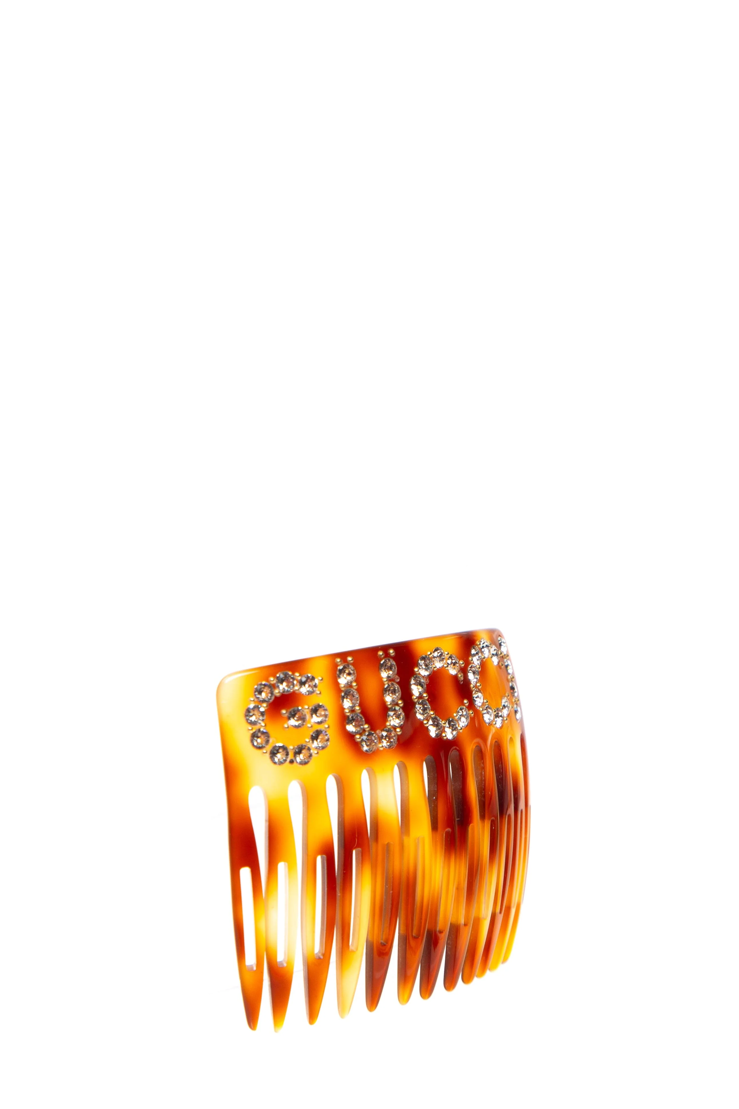 Gucci Tortoise Embellished Hair Comb - Image 2
