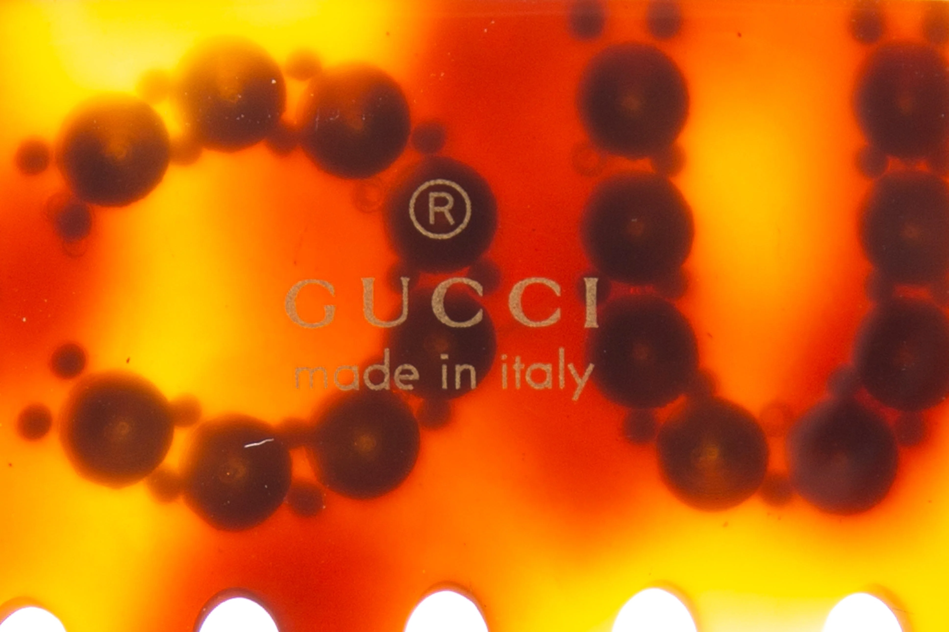 Gucci Tortoise Embellished Hair Comb - Image 4