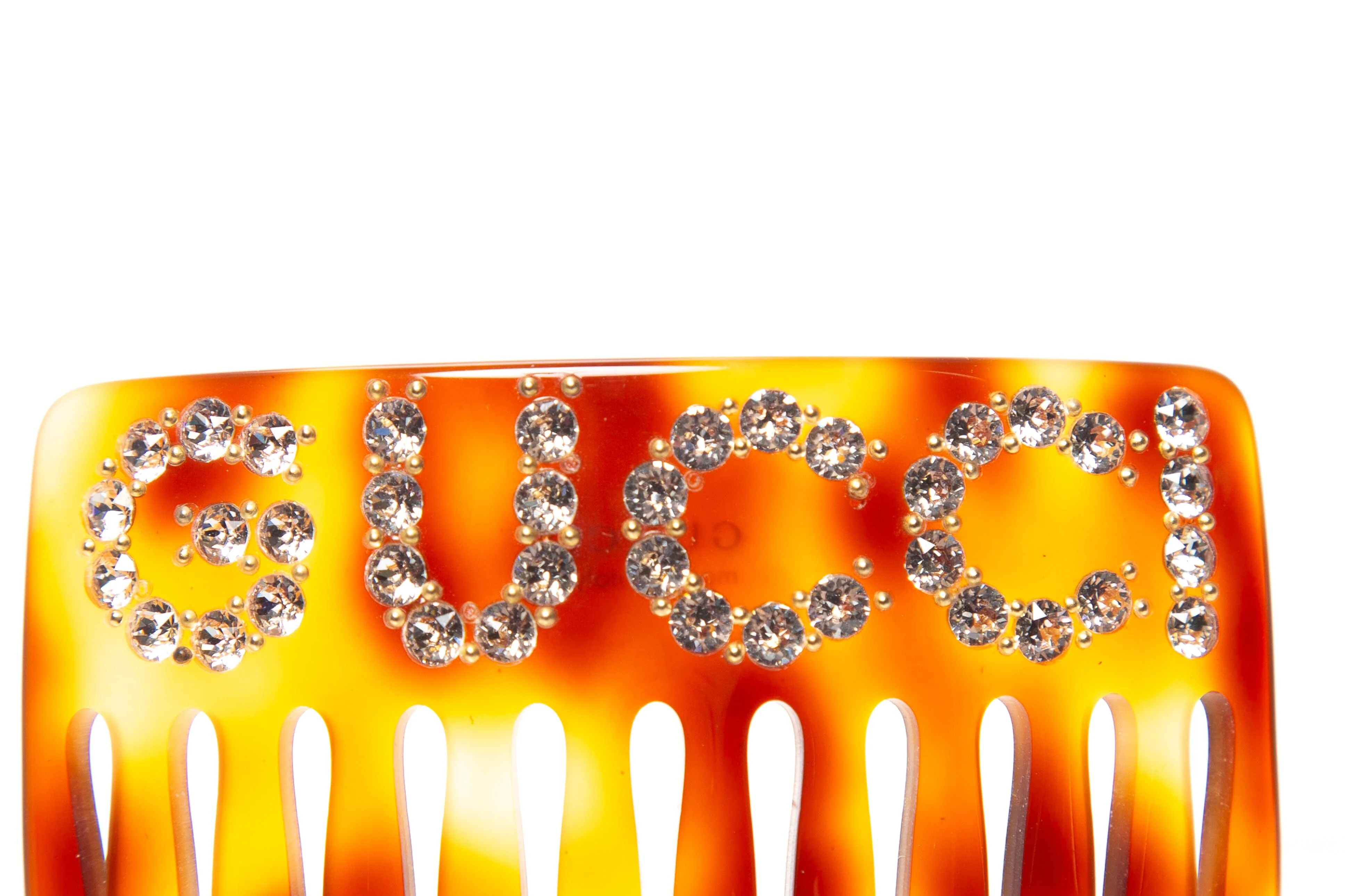 Gucci Tortoise Embellished Hair Comb - Image 5