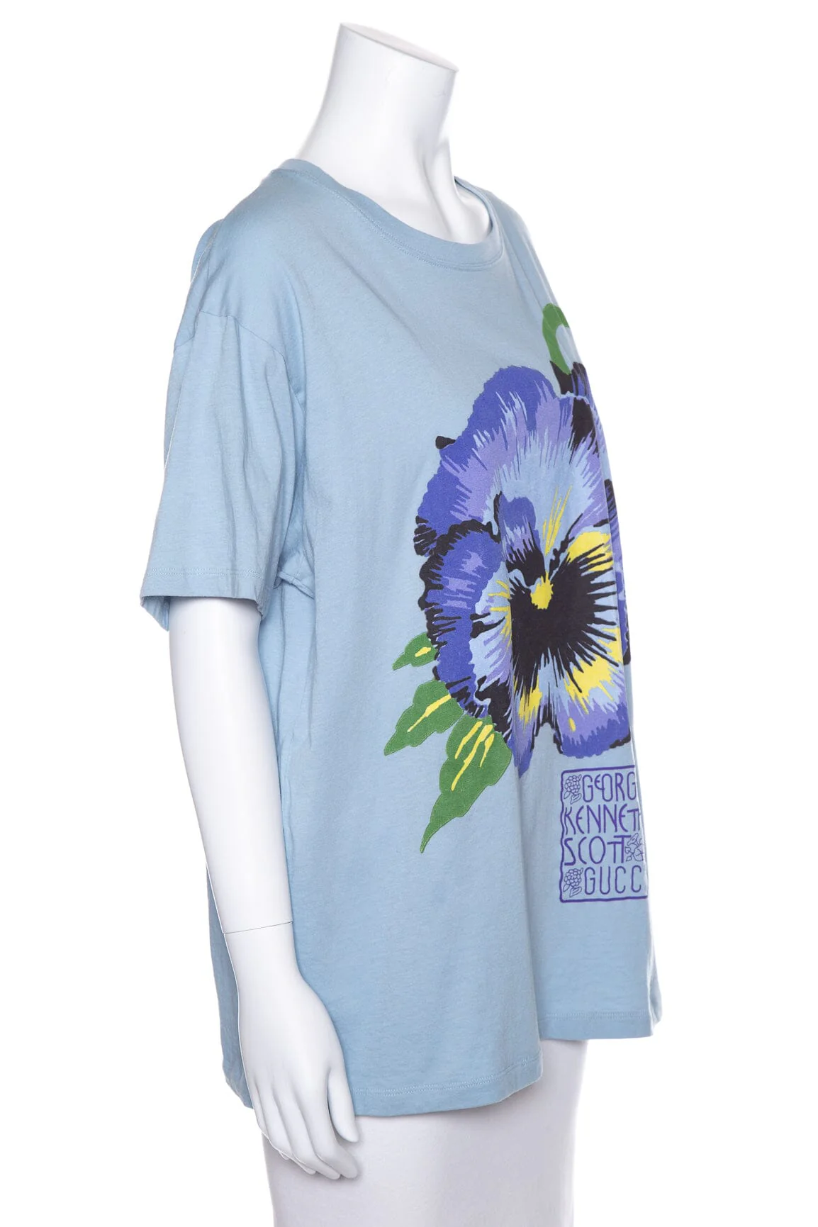 Gucci X George Kenneth Scott Blue T-Shirt SZ L - Image 2