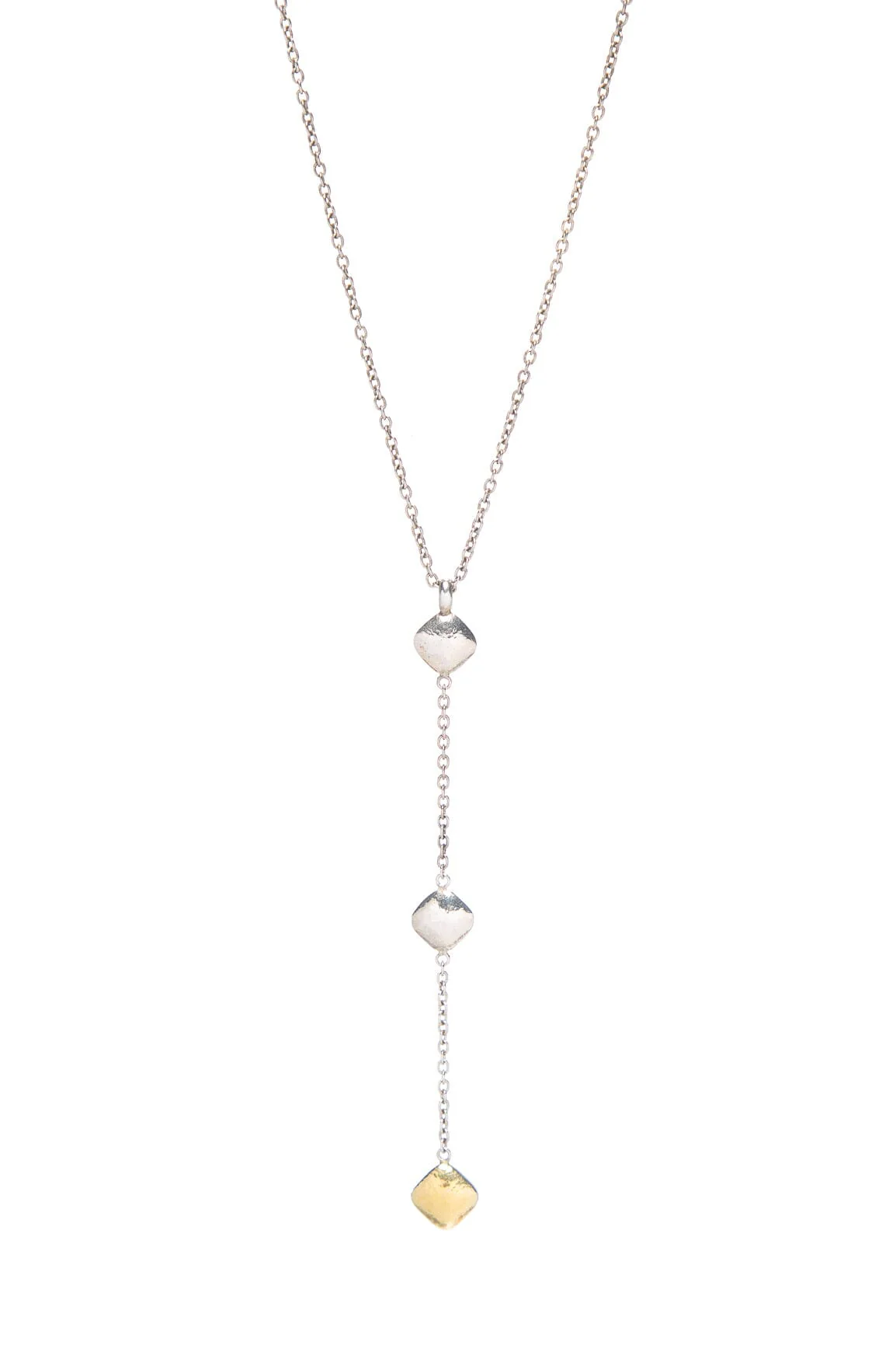 Gurhan Silver Chain Link Drop Necklace