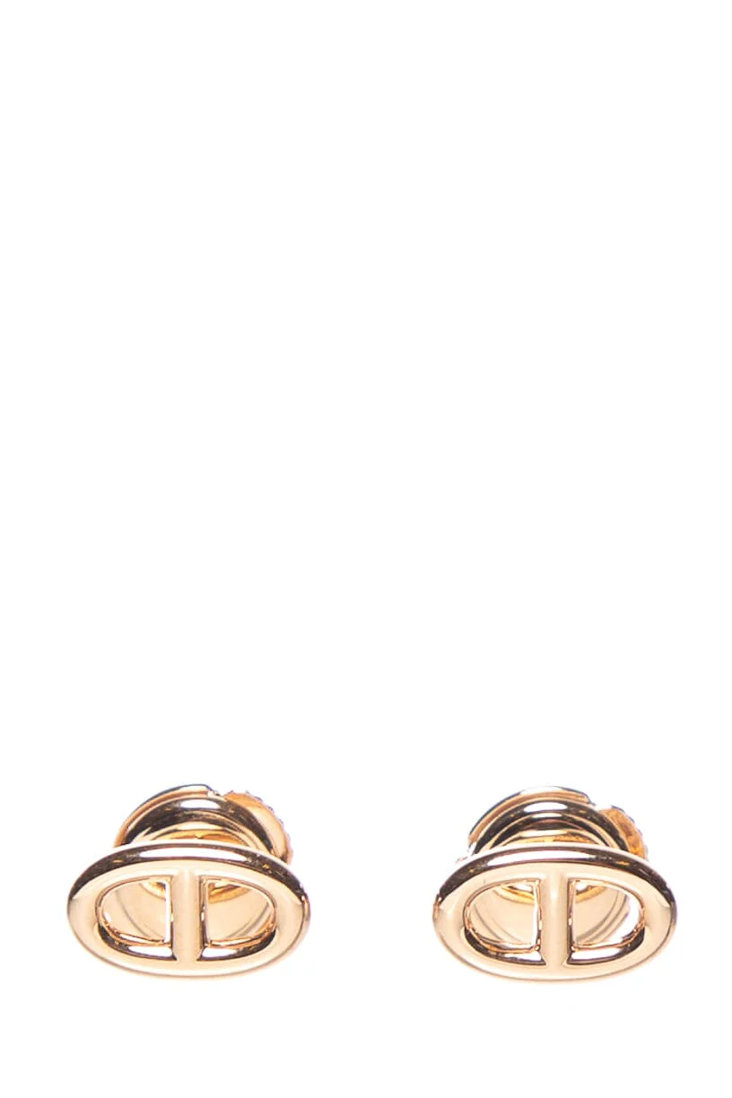 Hermès 18K Rose Gold Farandole Stud Earrings