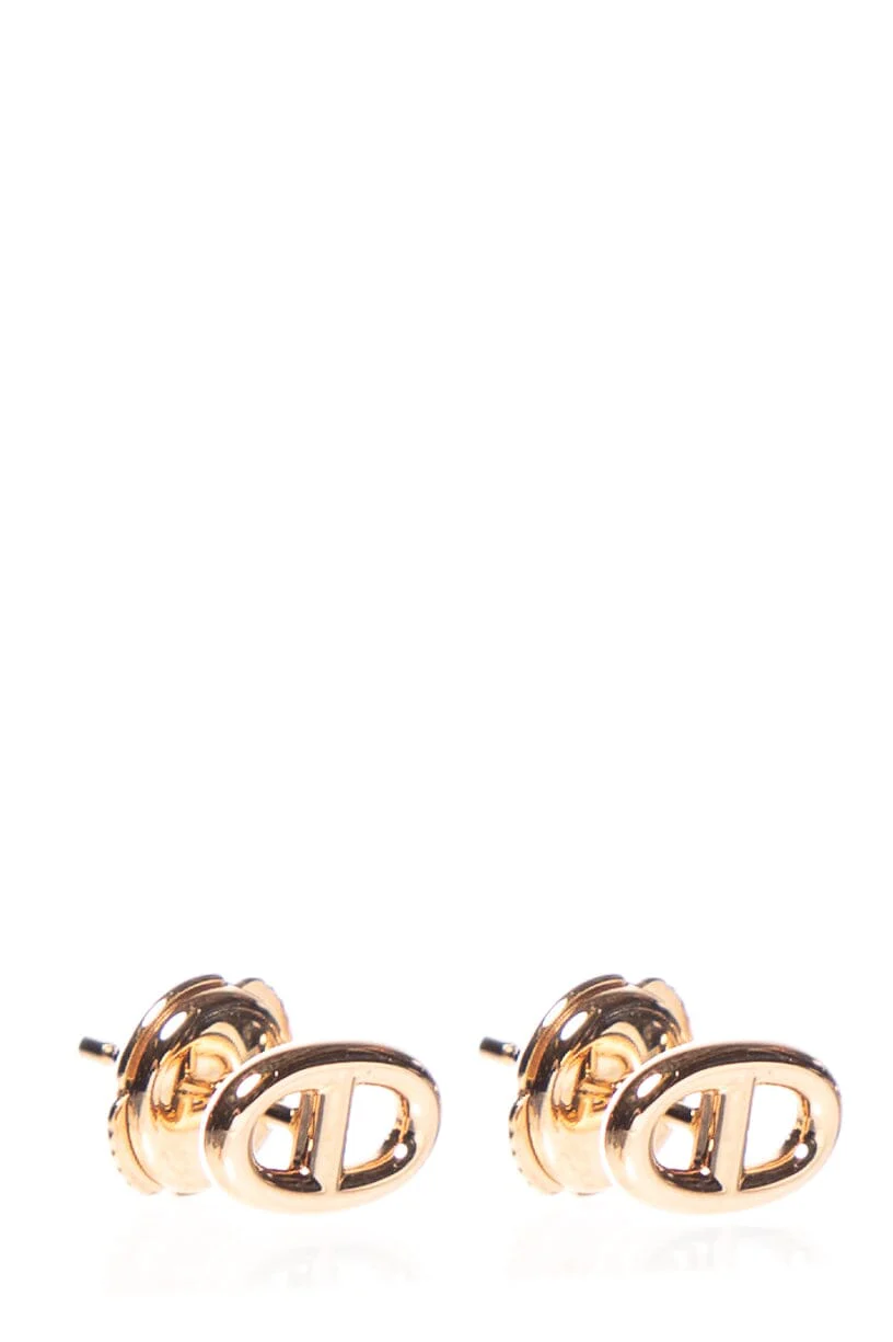 Hermès 18K Rose Gold Farandole Stud Earrings - Image 2