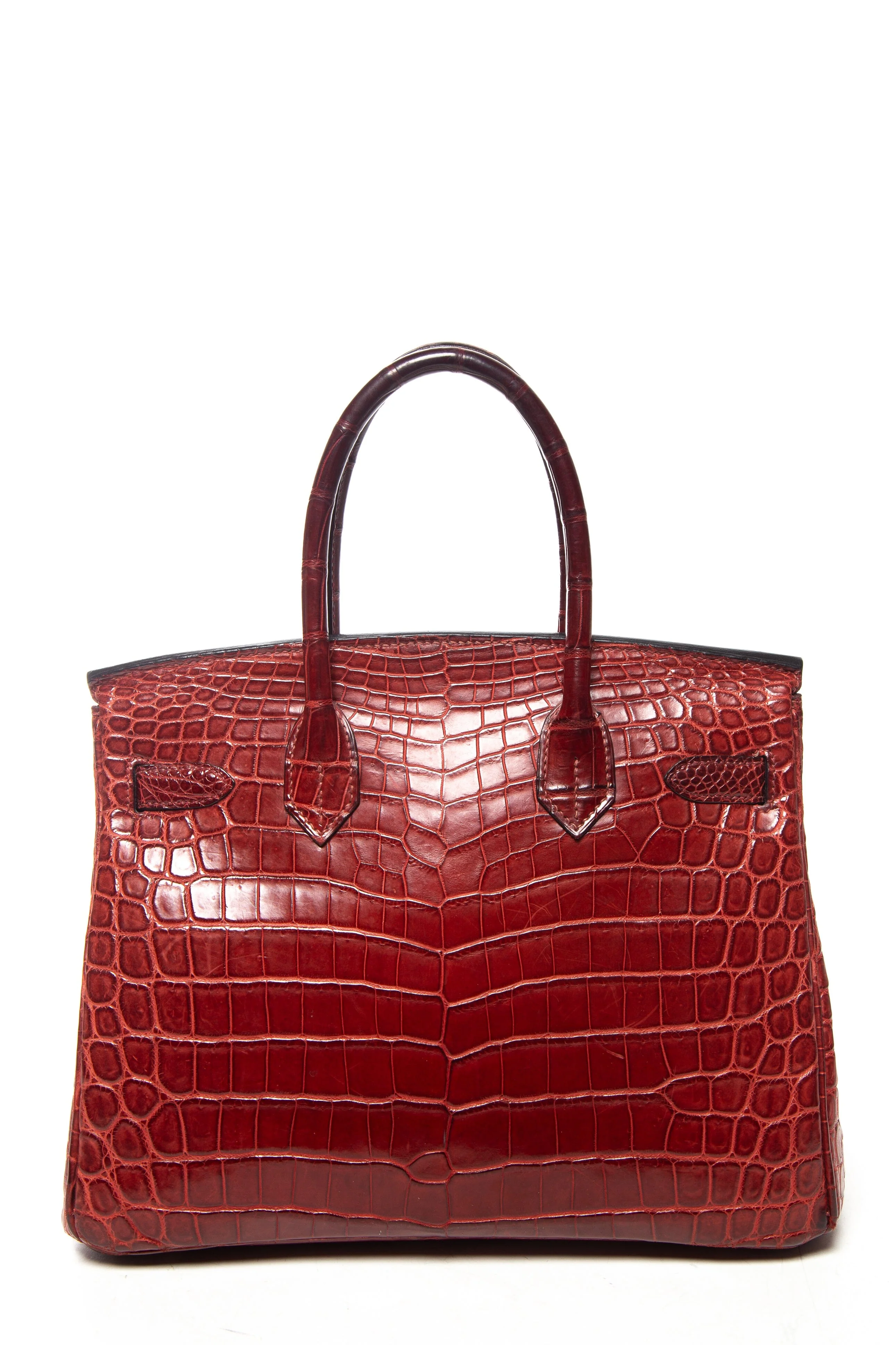 Hermès Birkin 30 cm Rouge Matte Niloticus Crocodile Handbag - Image 3