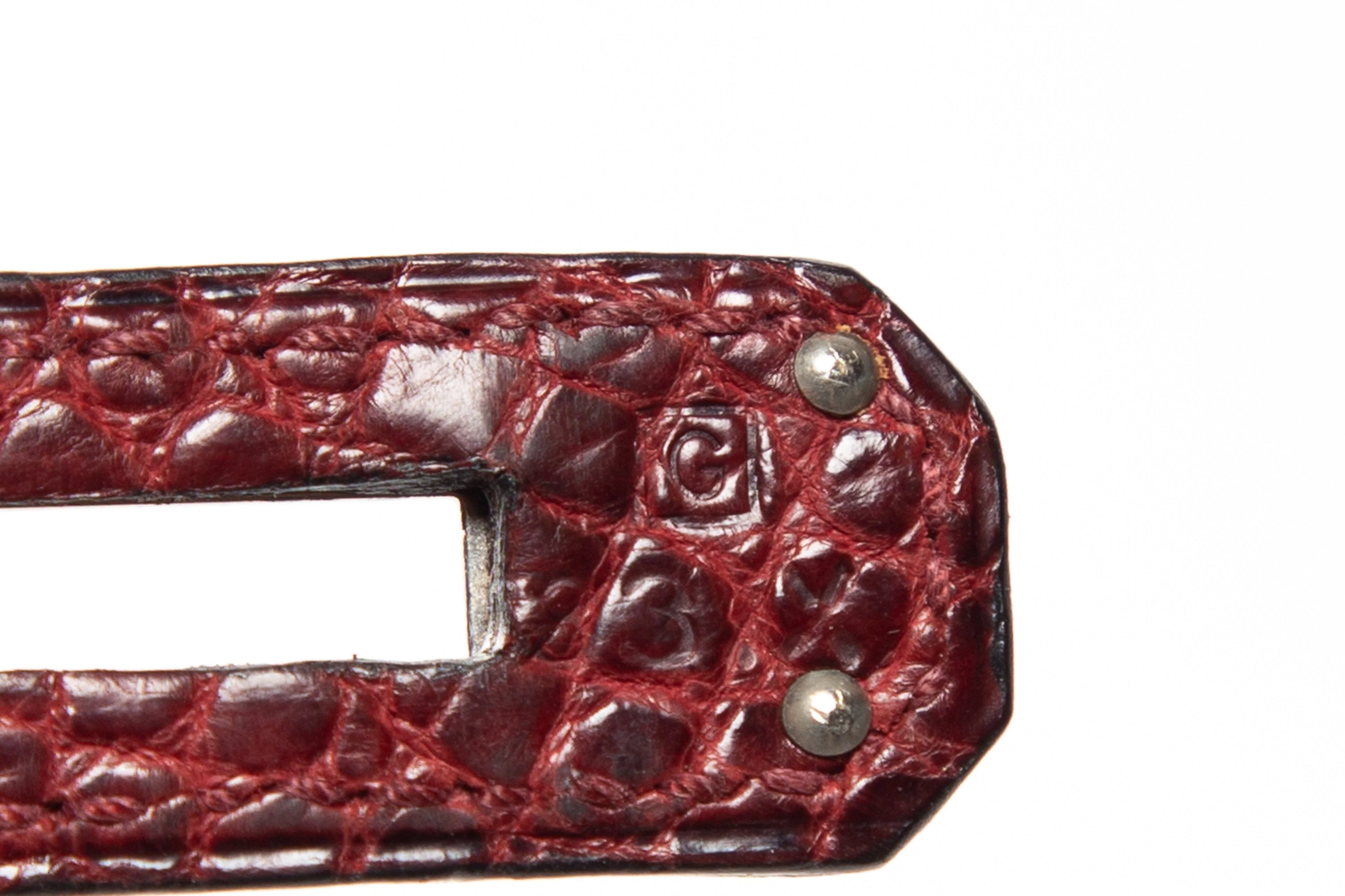 Hermès Birkin 30 cm Rouge Matte Niloticus Crocodile Handbag - Image 6