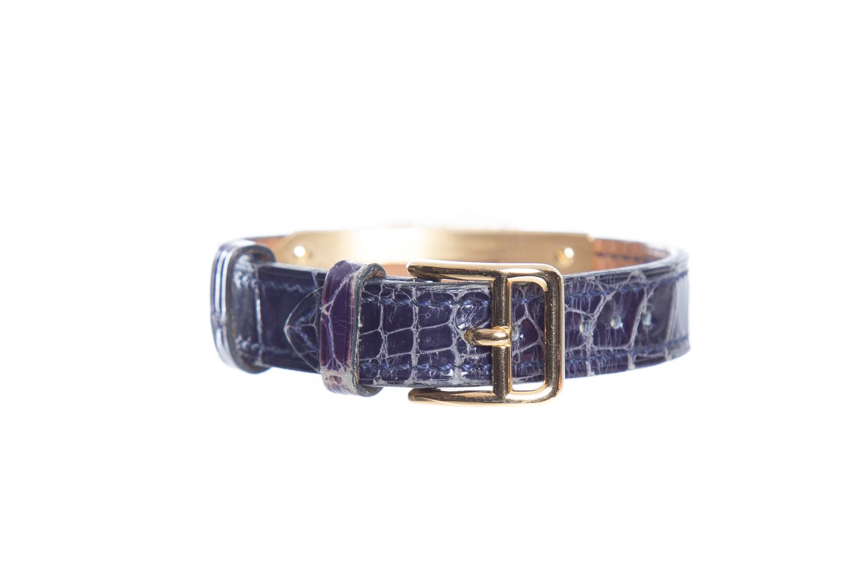 Hermès Blue Croc Kelly Watch - Image 4