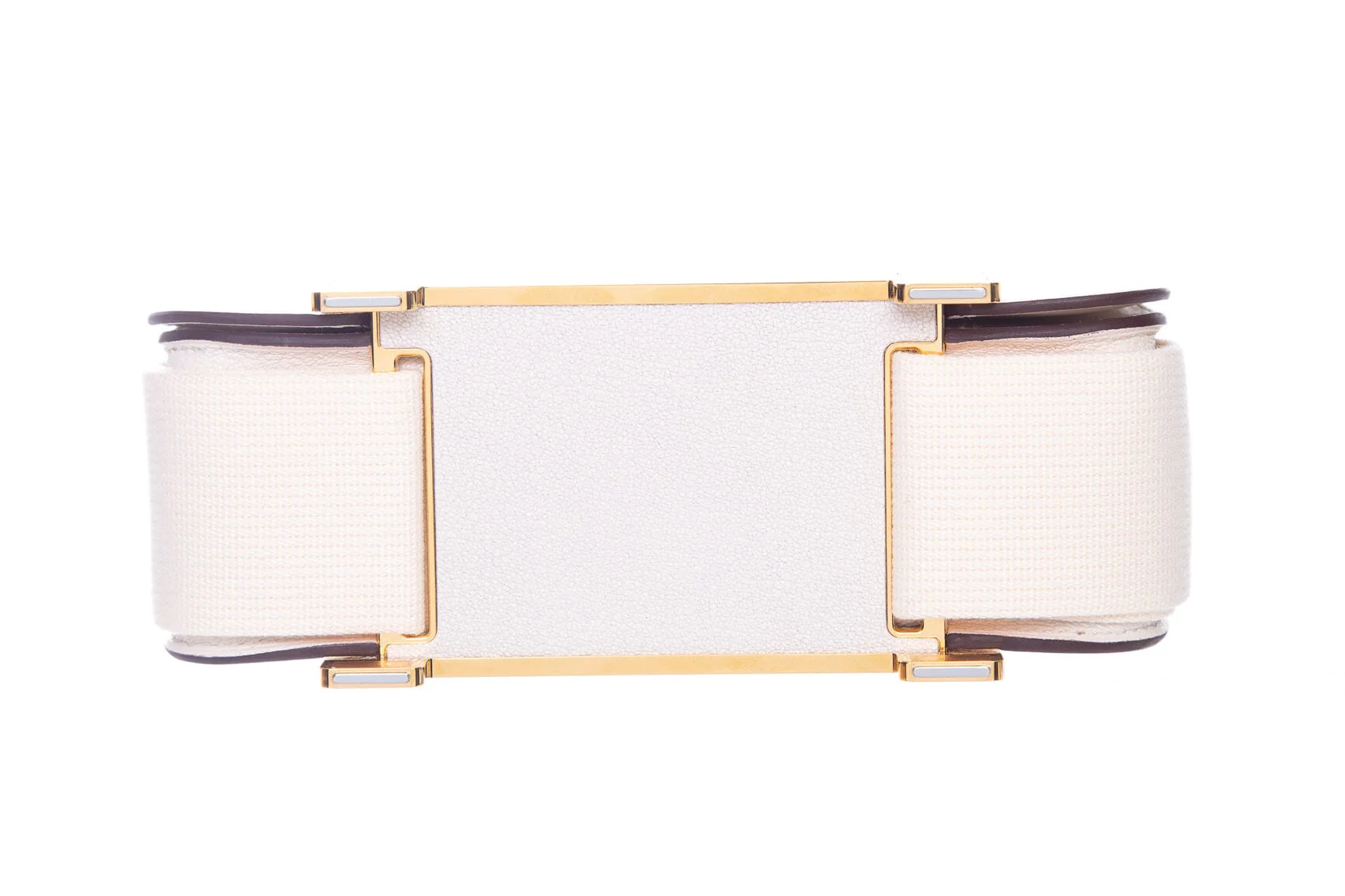 Hermès Cream Chevre Mysore Geta Handbag - Image 4