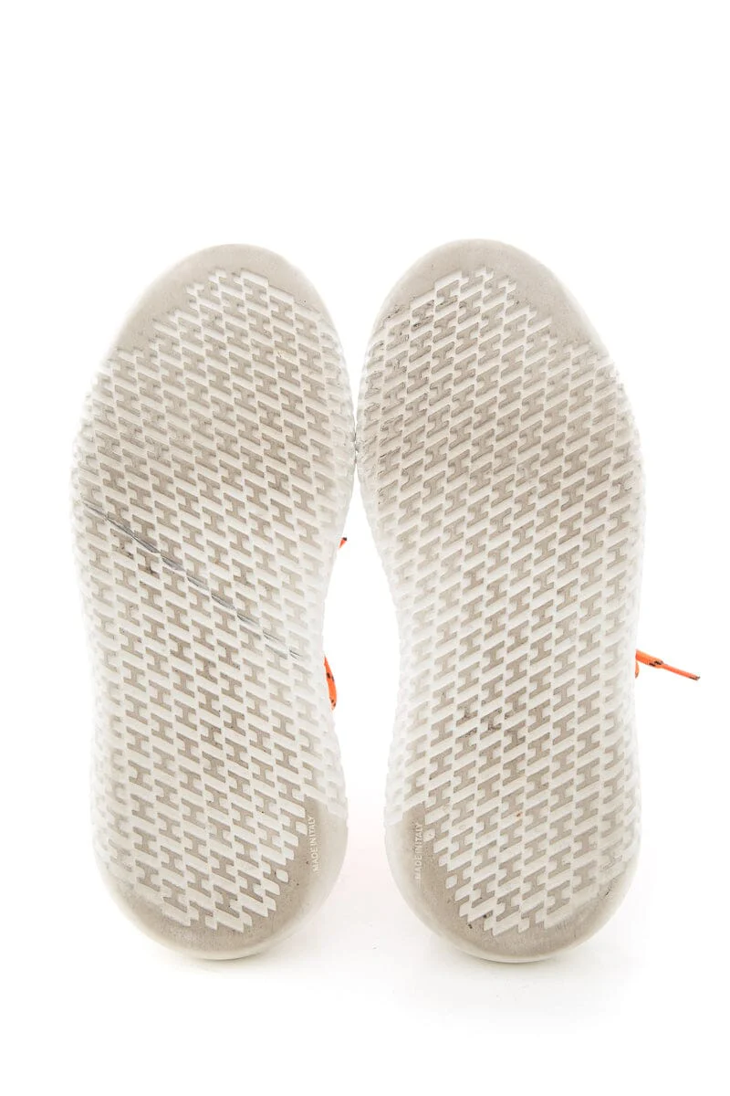 Hermès Duel Neon Orange Sneakers SZ 37 - Image 5