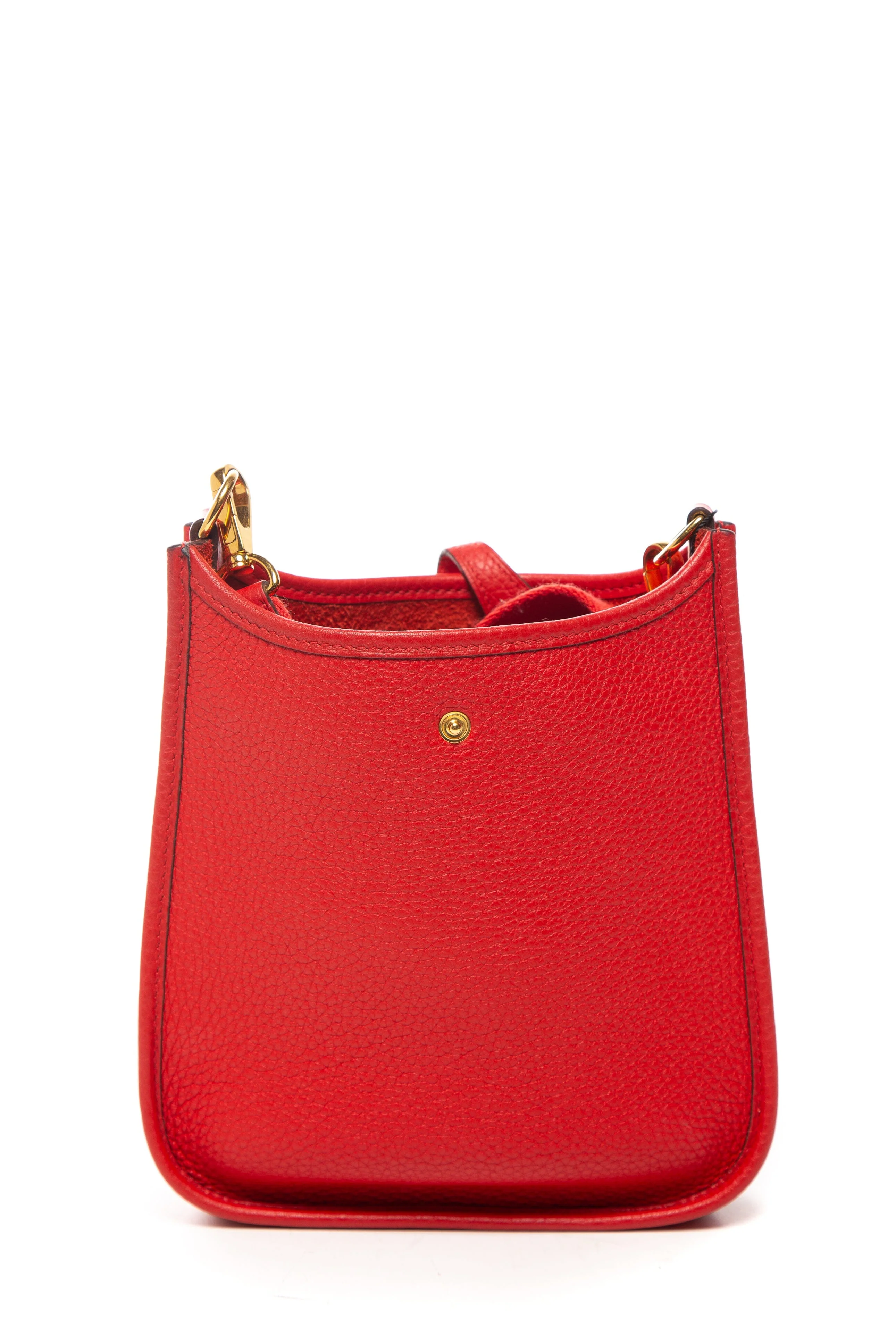 Hermès Red Leather Evelyn TPM Cross-Body - Image 4
