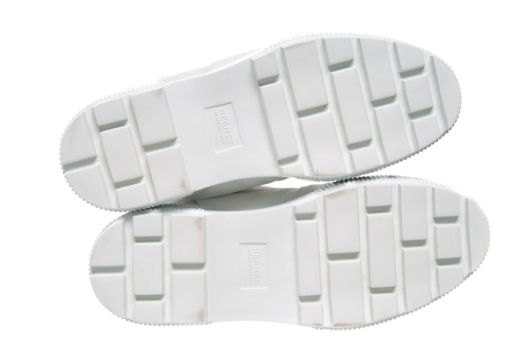 Hermès White Nylon Lace Up Boots SZ 38.5 - Image 5