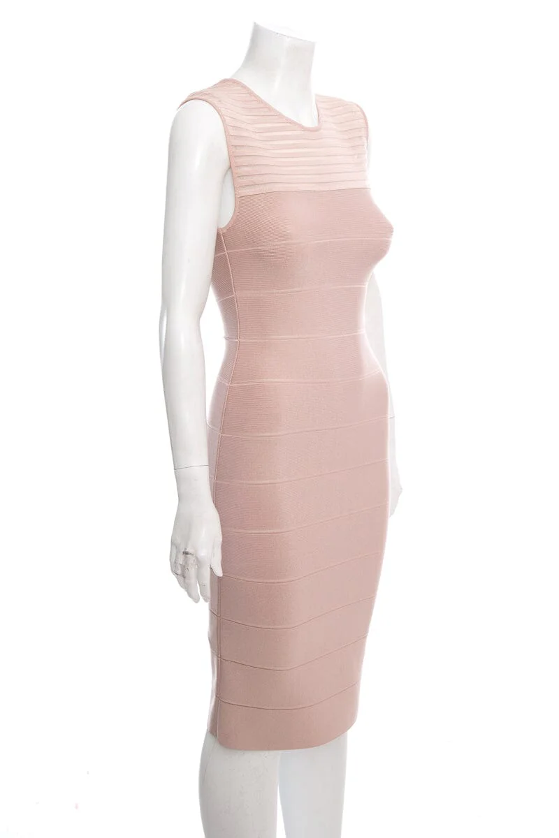 Herve Leger Blush pink Dress SZ S - Image 2