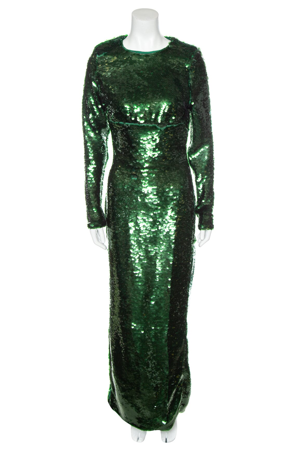 House Of CB Green Fully Sequin Long Sleeve Dress SZ S