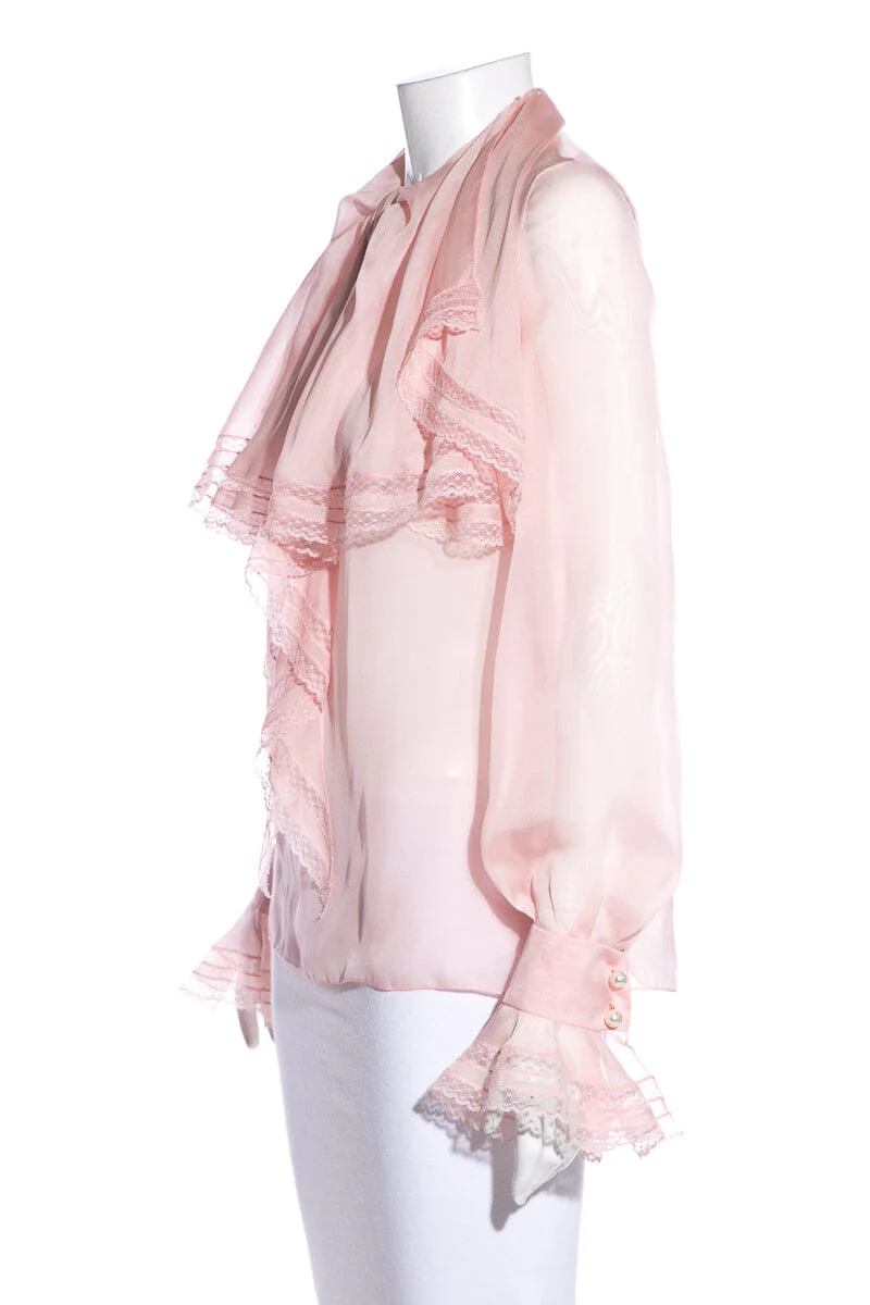 Ingie Paris Blush Blouse SZ 34 - Image 4