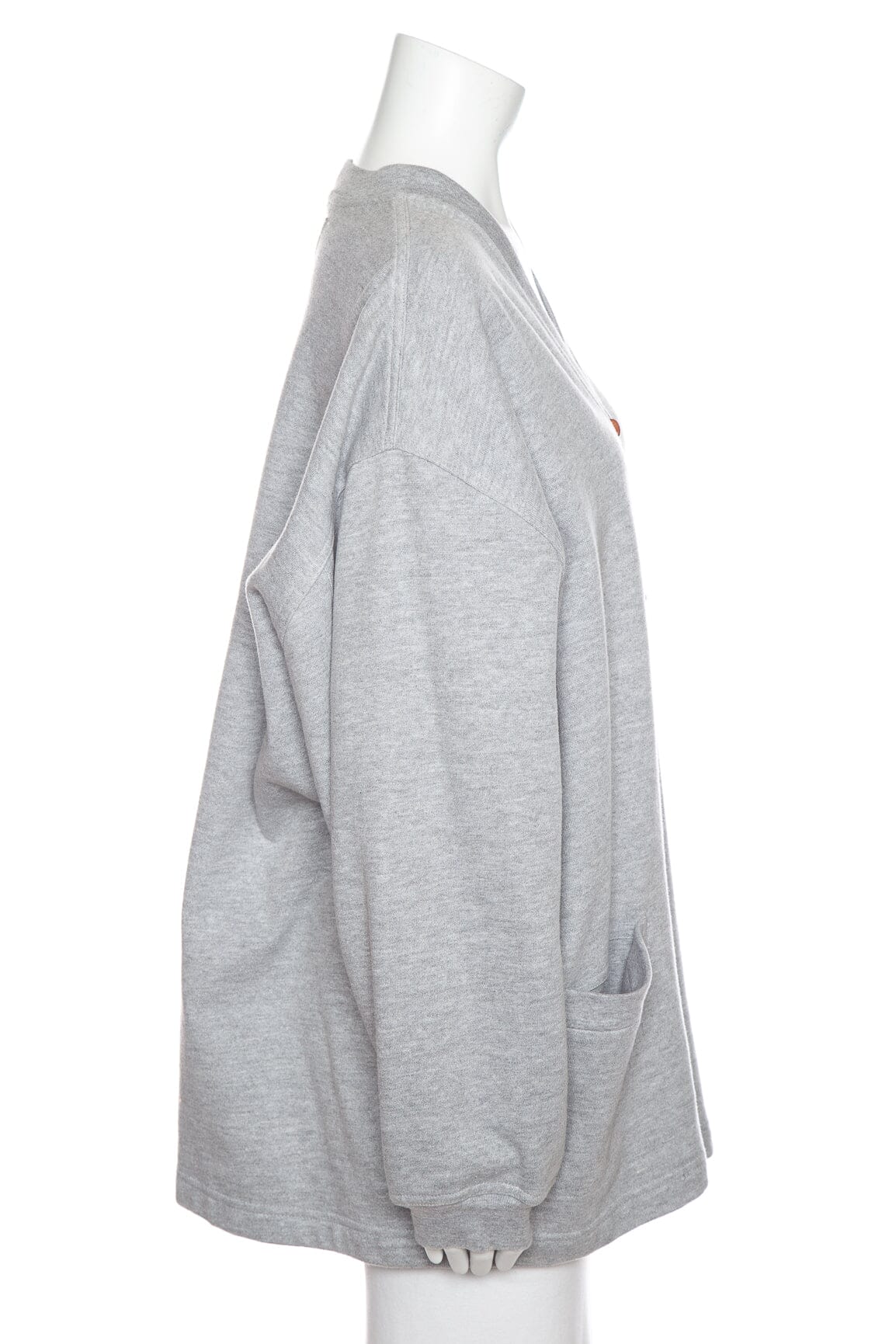 Isaac Mizrahi Grey Cotton Oversized Button Up Cardigan SZ N/A - Image 2