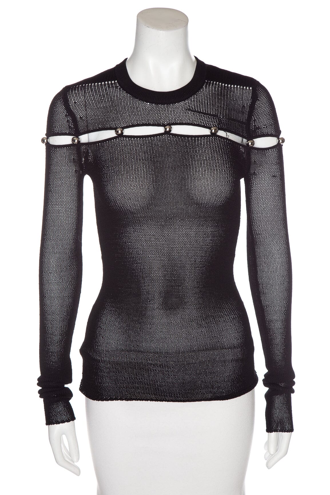 Isabel Marant Black Knit Cutout Sweater SZ 38 NWT