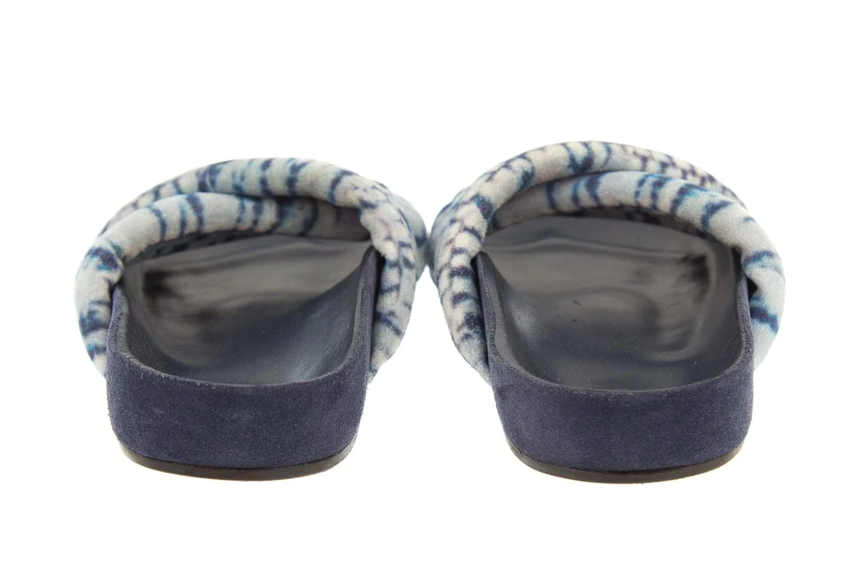 Isabel Marant Blue Tye Dye Slides SZ 37 - Image 4