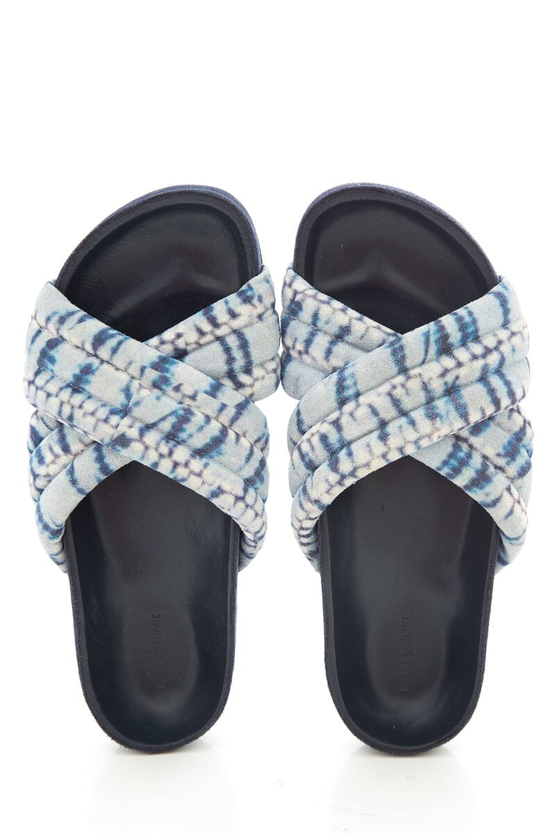Isabel Marant Blue Tye Dye Slides SZ 37 - Image 5