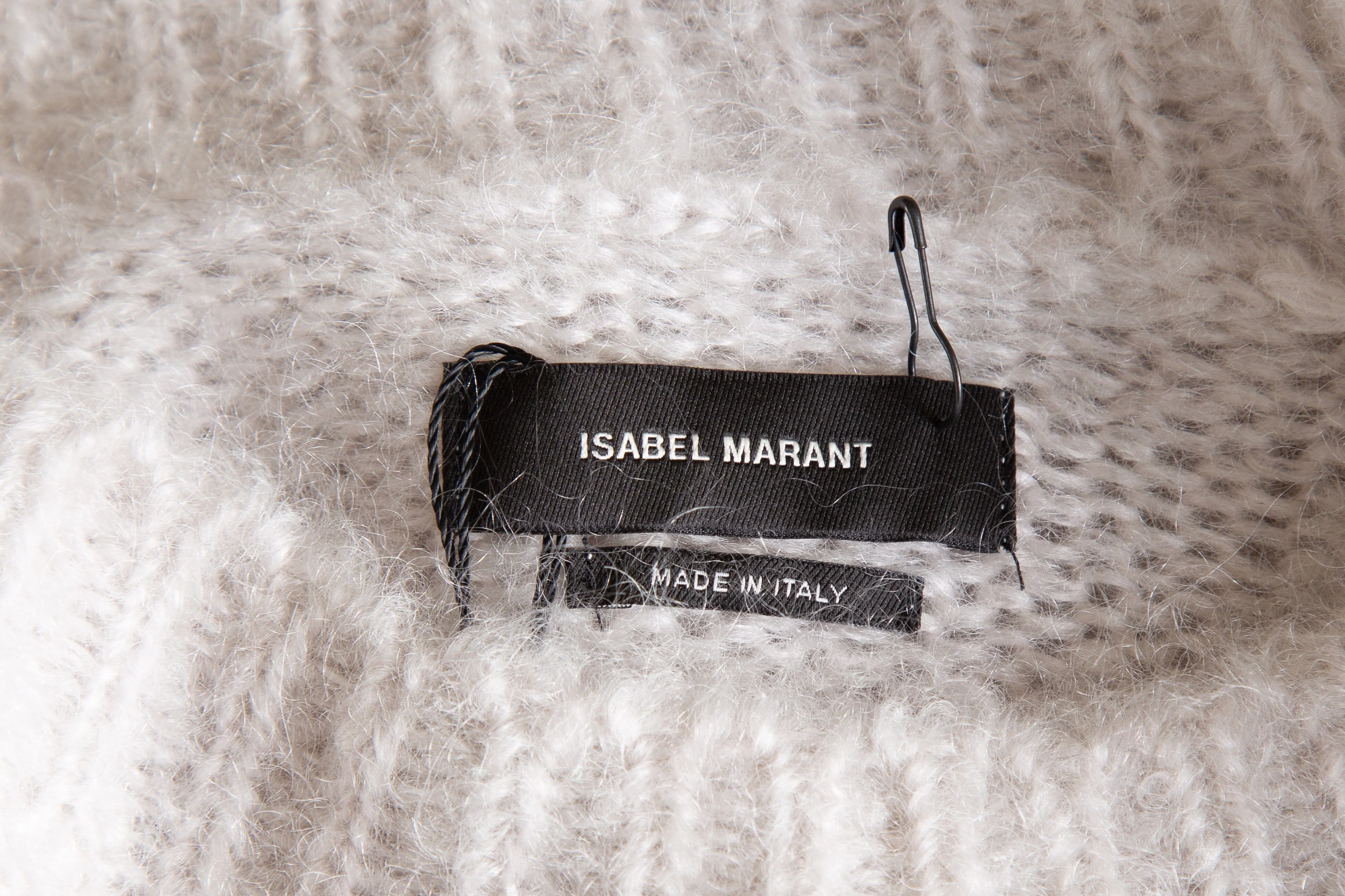 Isabel Marant Grey Mohair Knit Sweater SZ 40 - Image 4