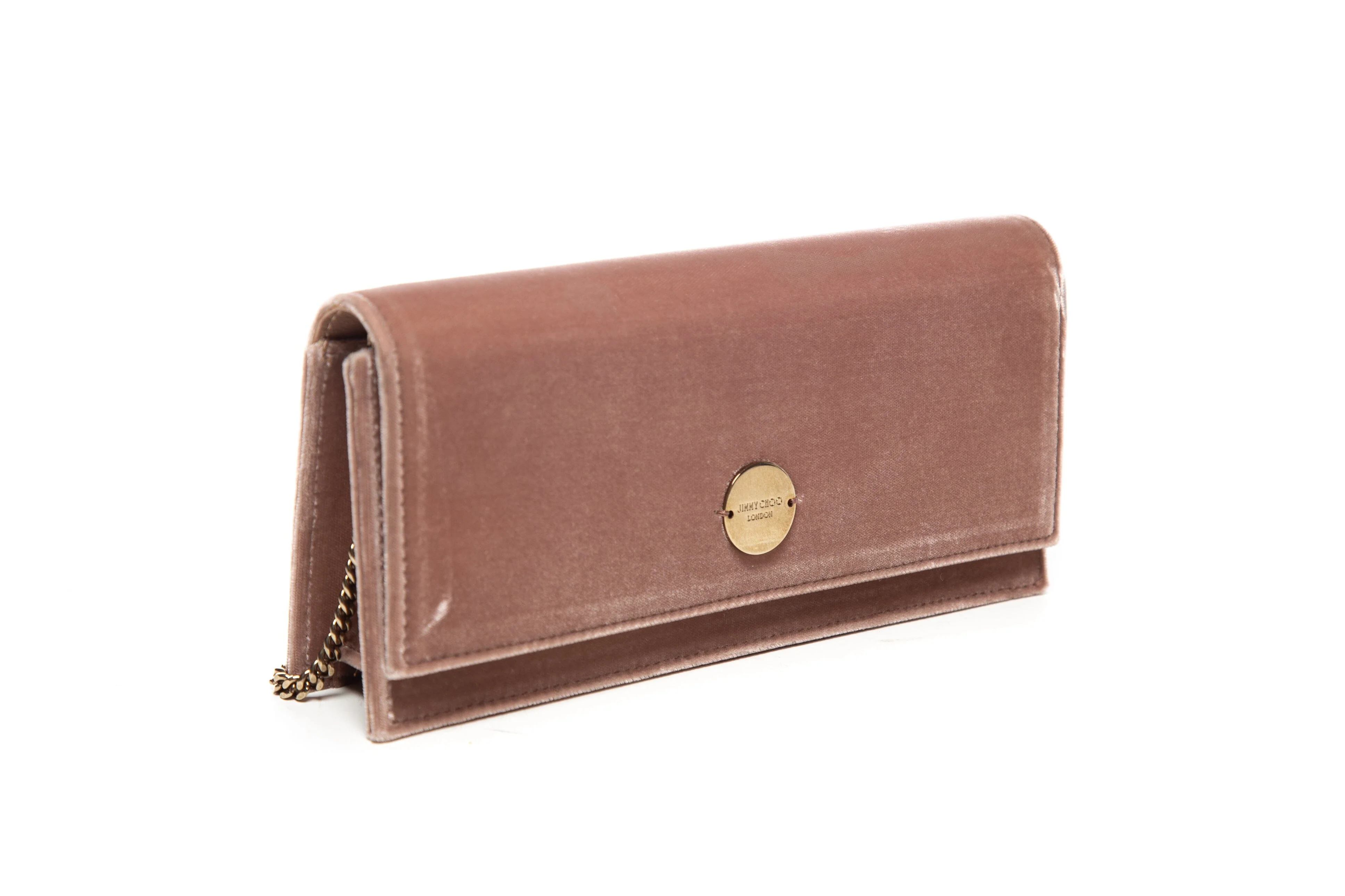 Jimmy Choo Mauve Velvet Shoulder Bag - Image 3
