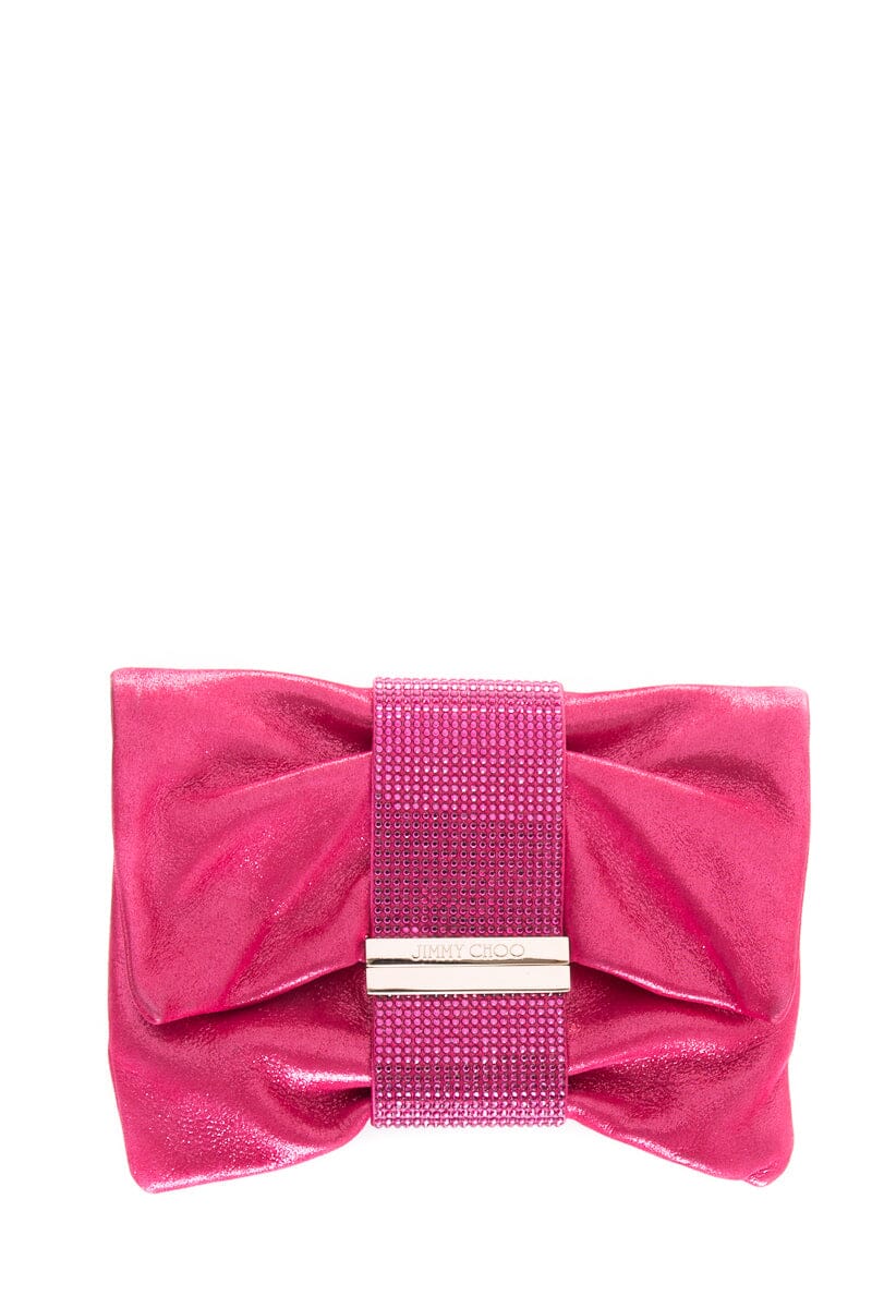 Jimmy Choo Pink Crystal Detail Handbag