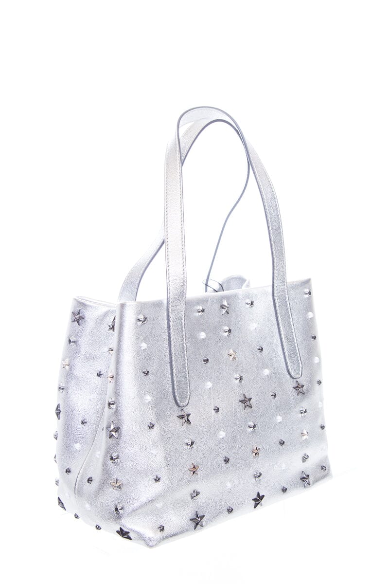 Jimmy Choo Silver Leather Handbag - Image 2