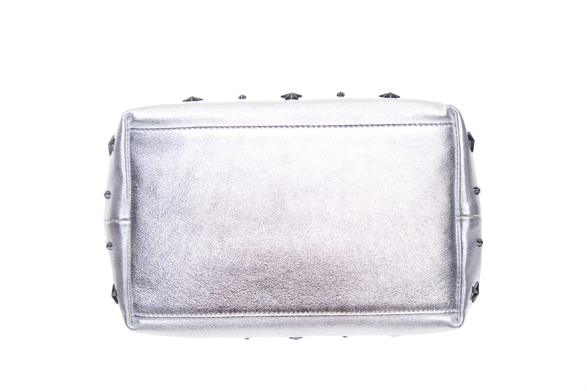 Jimmy Choo Silver Leather Handbag - Image 4