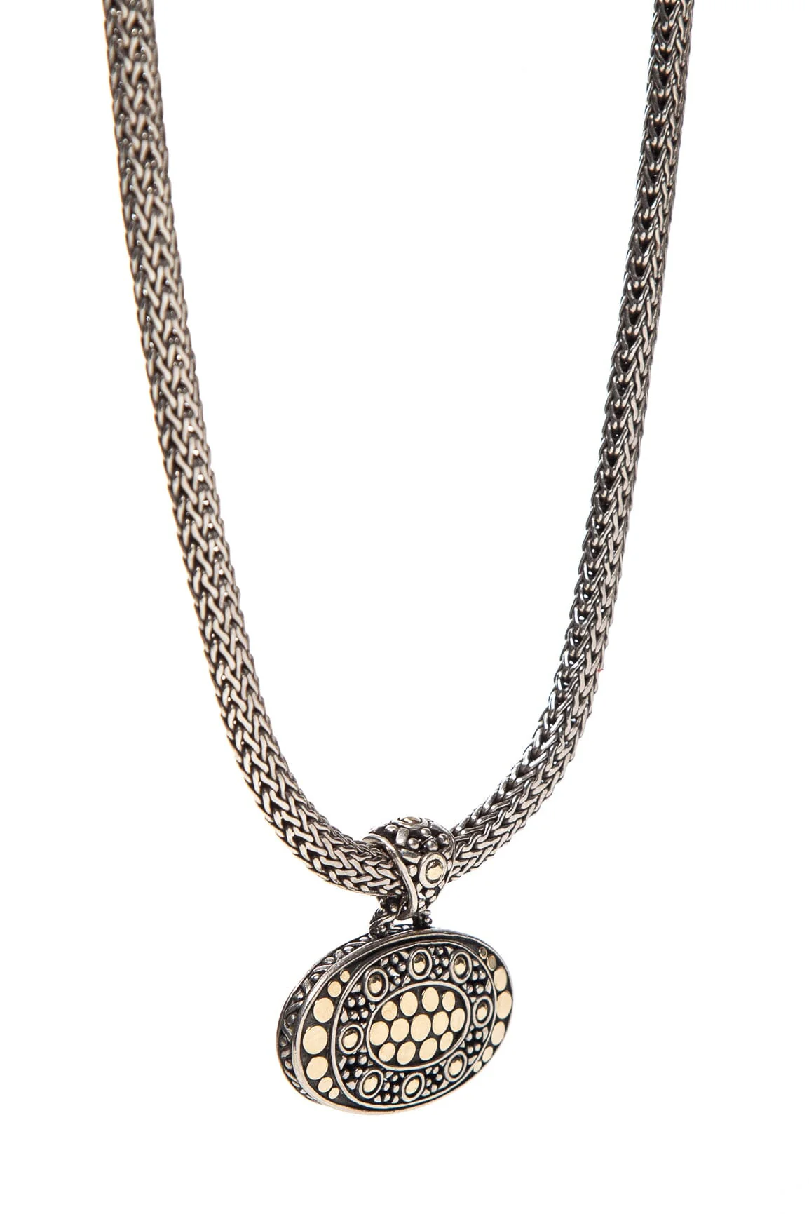 John Hardy Silver and 18K Yellow Gold Chain Necklace - Image 2