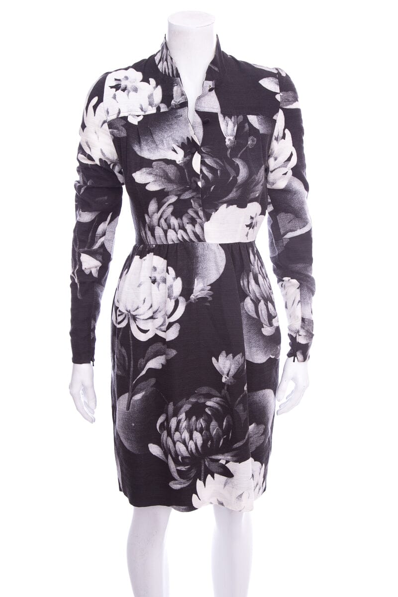 Johnathan Saunders Black & White Floral Dress SZ 34