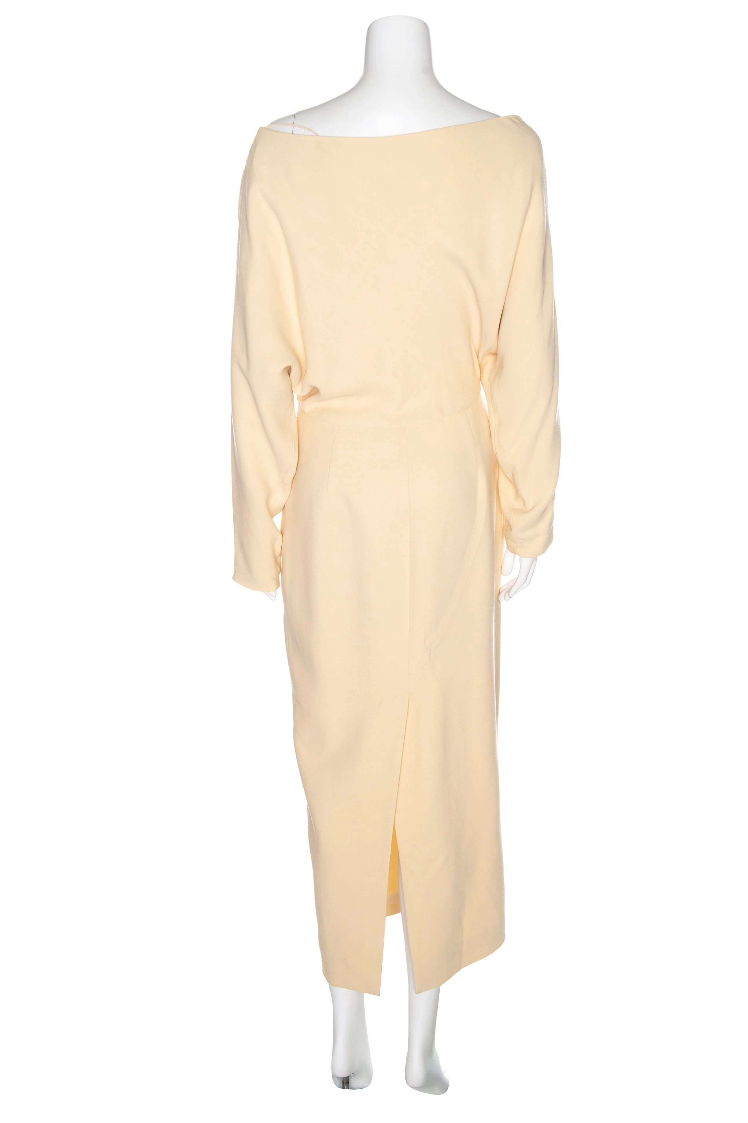 Khaite Custard Cowl Neck Maxi Dress SZ L NWT - Image 3
