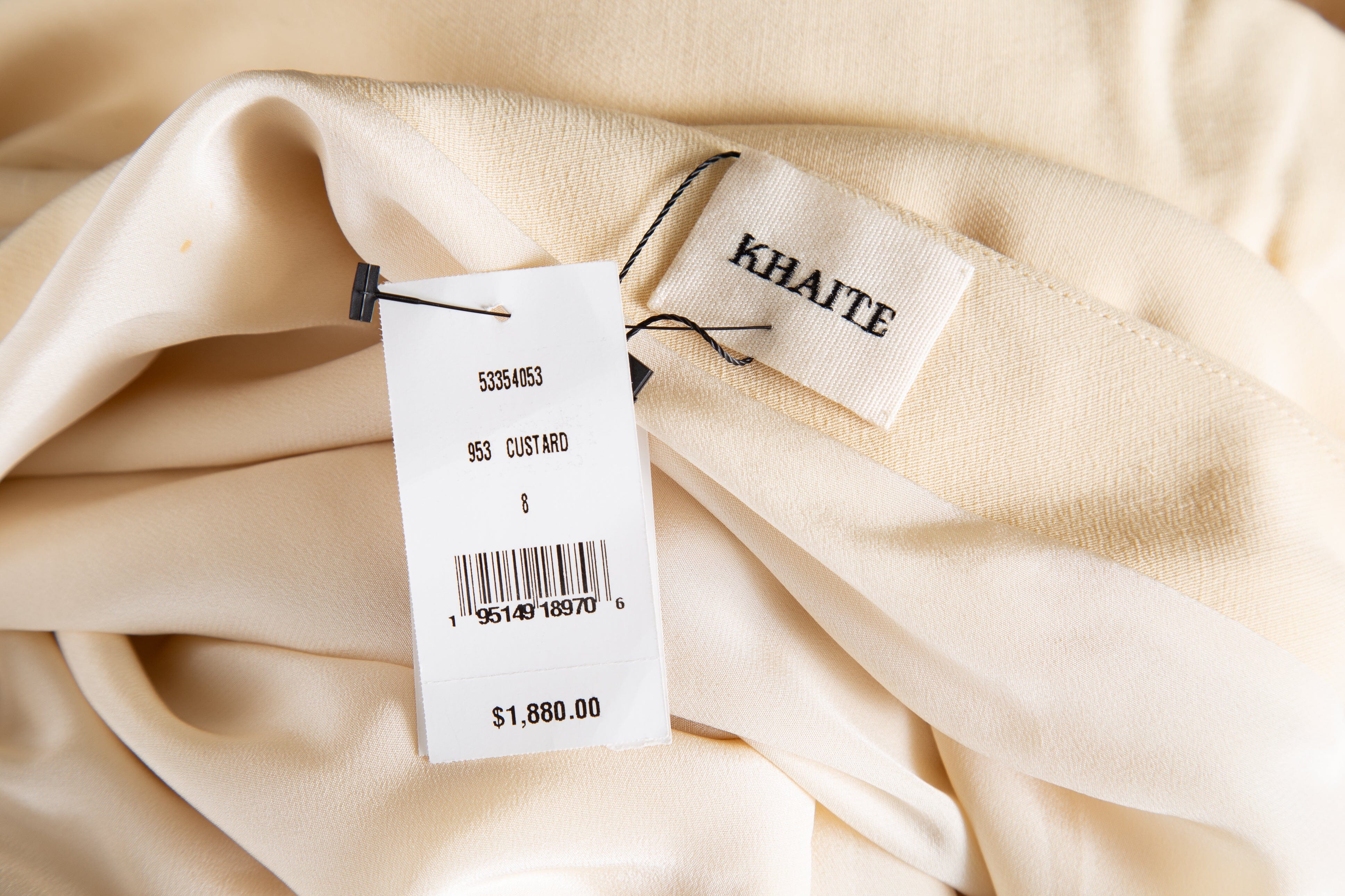 Khaite Custard Cowl Neck Maxi Dress SZ L NWT - Image 4