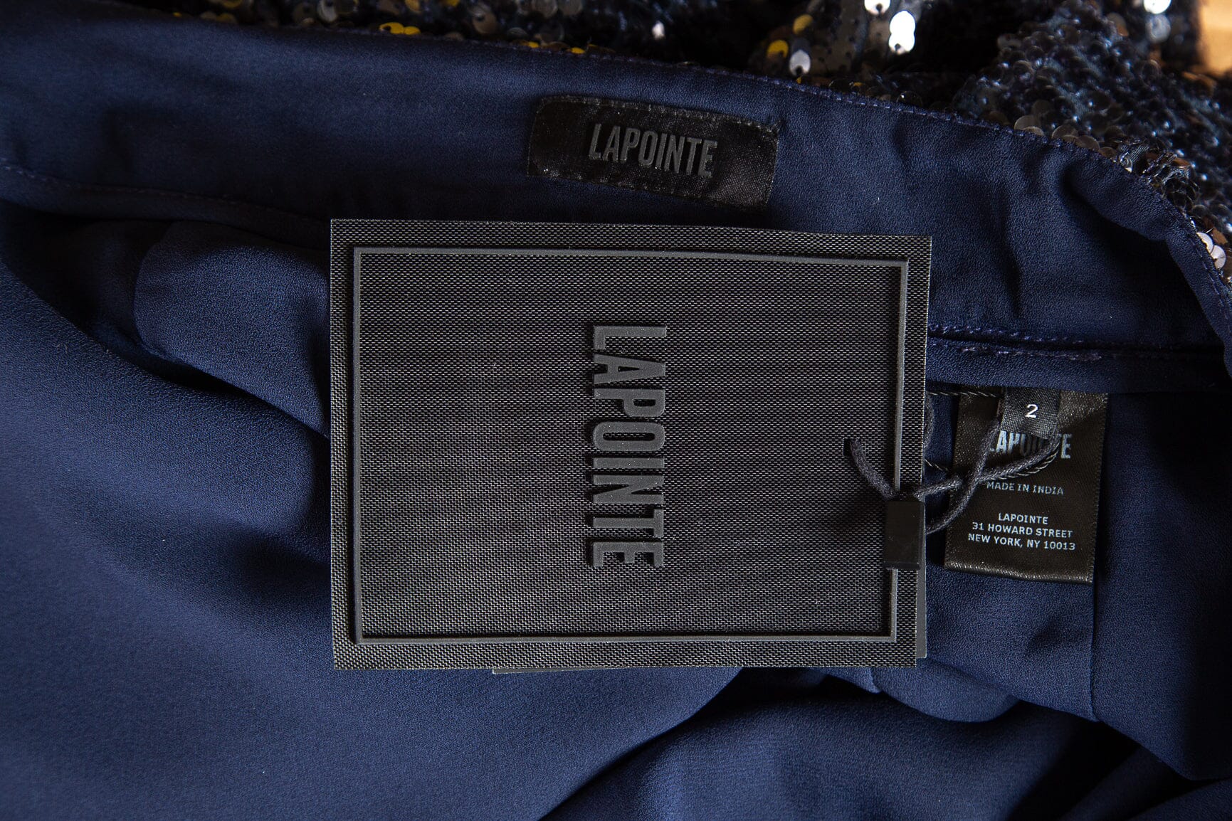 Lapointe Marine Sequin Tapered Pleated Pant SZ 2 NWT - Image 4