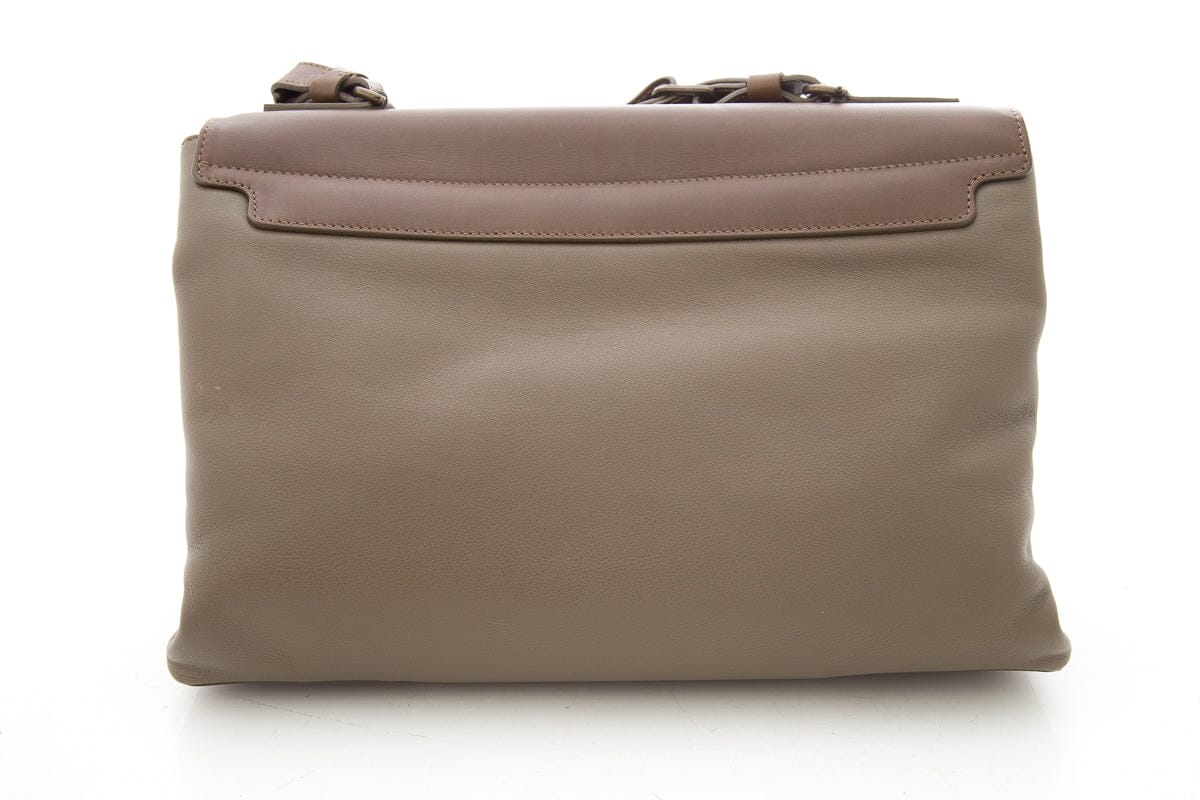 Lavin Paris Brown & Grey Leather Shoulder Bag - Image 4