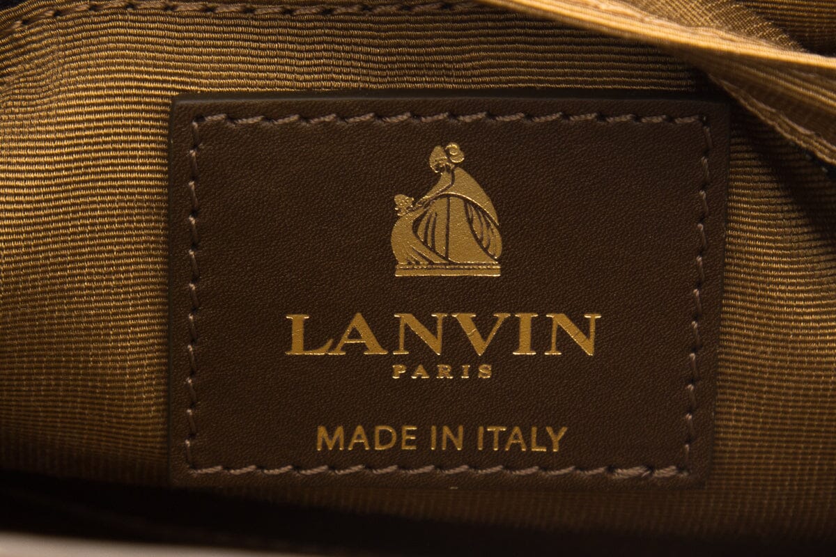 Lavin Paris Brown & Grey Leather Shoulder Bag - Image 8
