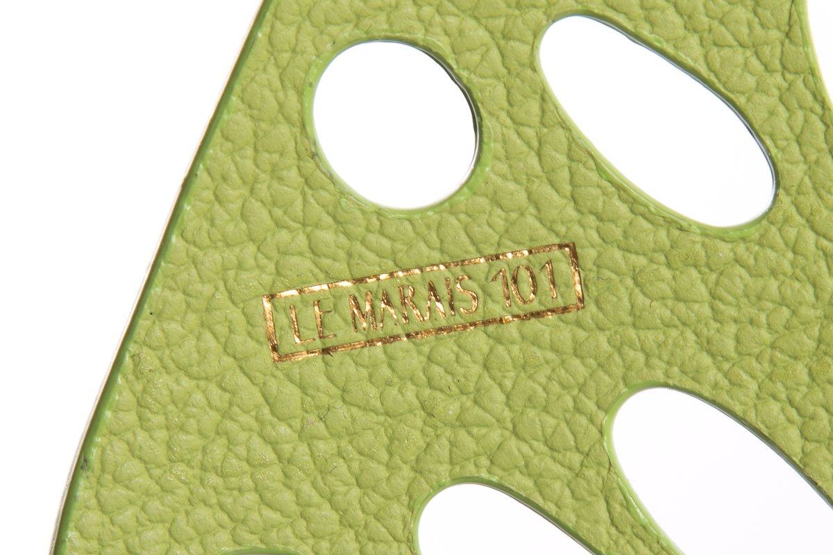 Le Marais 101 Green Butterfly Leather Handbag Embellishment - Image 4
