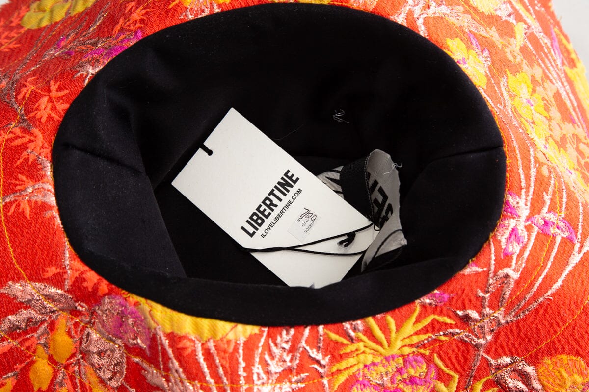 Libertine Multicolor Jacquard Floral Hat SZ OS NWT - Image 4
