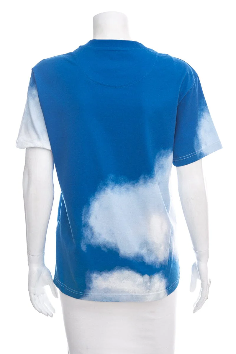 Louis Vuitton 2020 Blue & White Clouds T-Shirt SZ S - Image 3