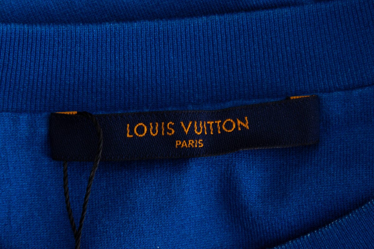 Louis Vuitton 2020 Blue & White Clouds T-Shirt SZ S - Image 4