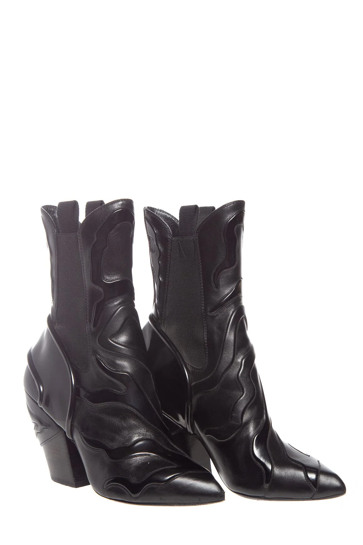 Louis Vuitton Black Fireball Boots SZ 36 - Image 3