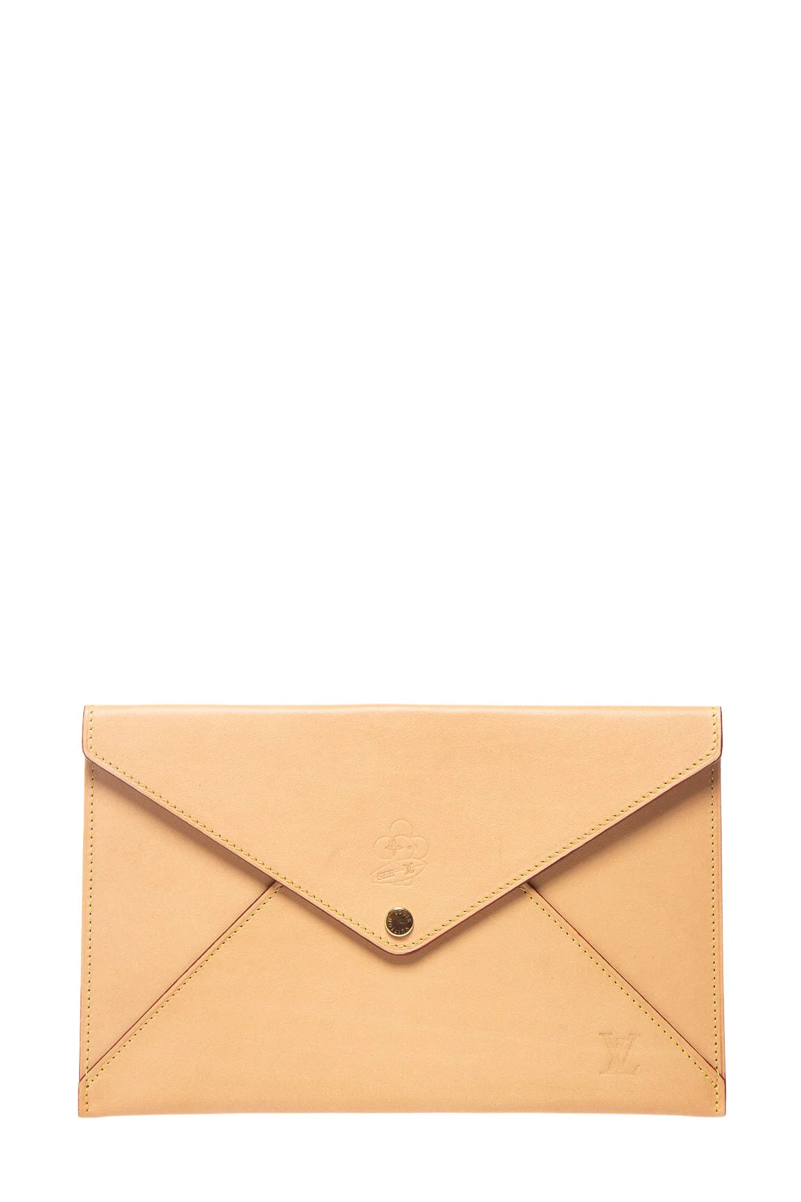 Louis Vuitton Tan Leather Envelope Pouch
