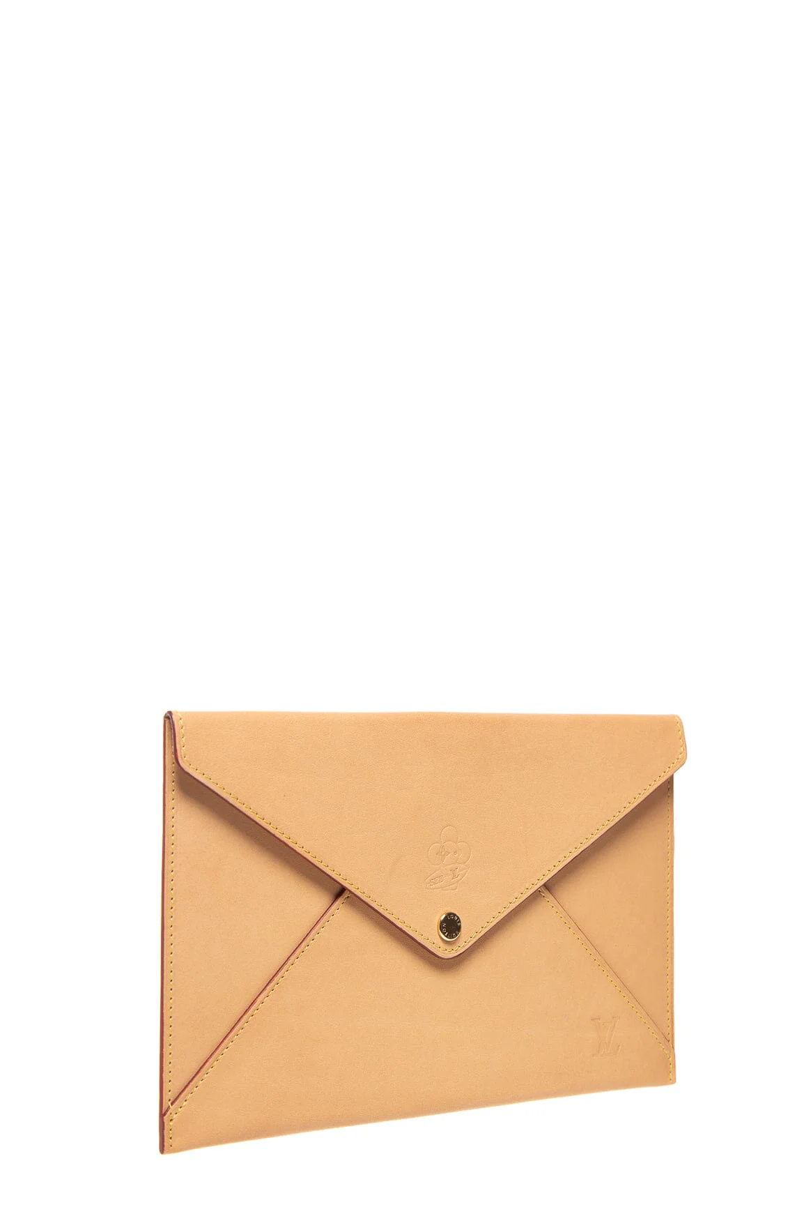 Louis Vuitton Tan Leather Envelope Pouch - Image 2