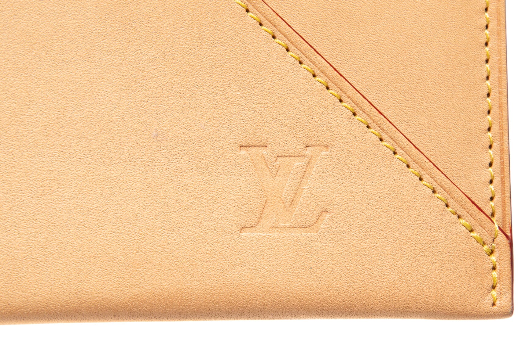 Louis Vuitton Tan Leather Envelope Pouch - Image 6